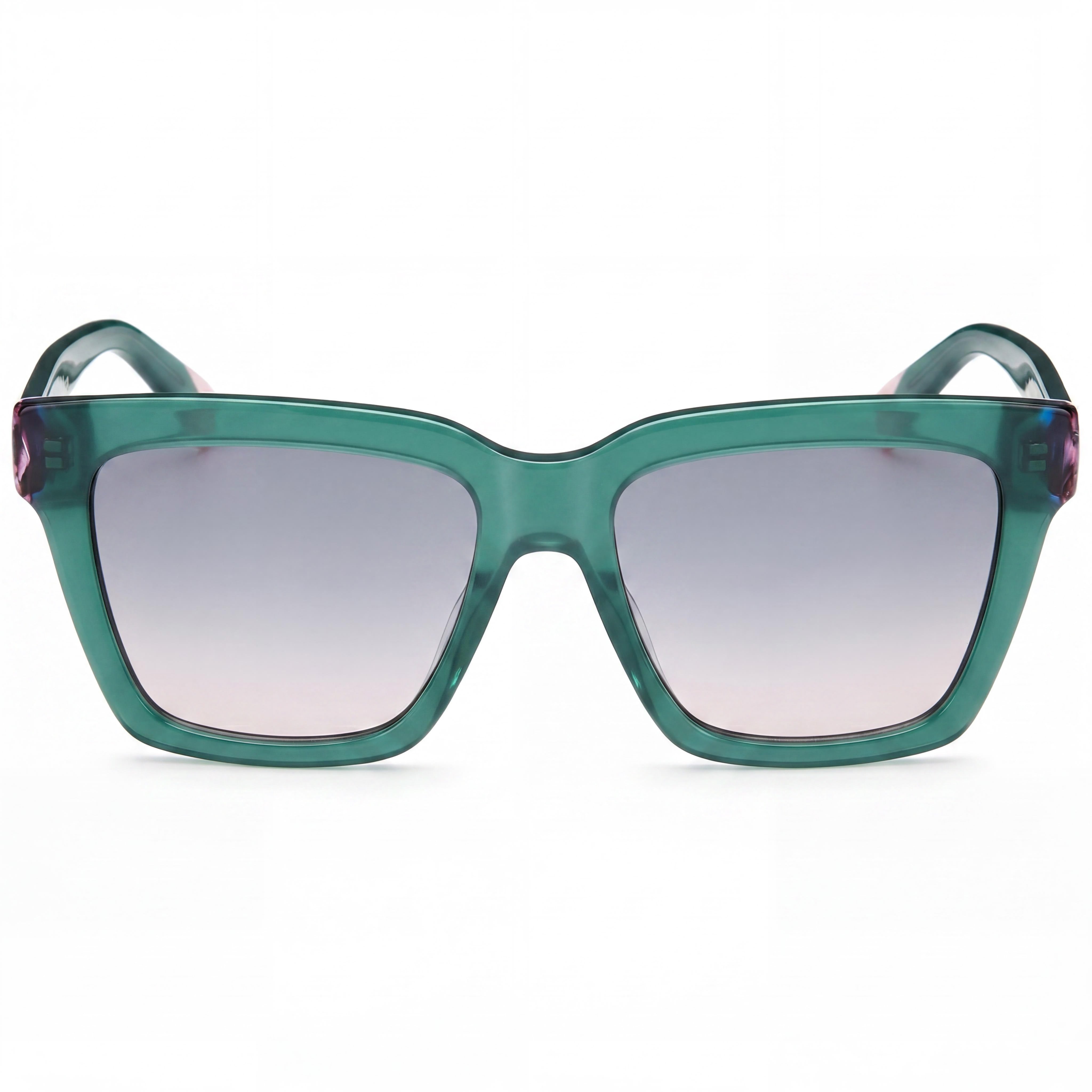 Missoni Modern Women's Green Pink Acetate Frame Polycarbonate Lens UV Protection Sunglasses 55mm, Photo 2