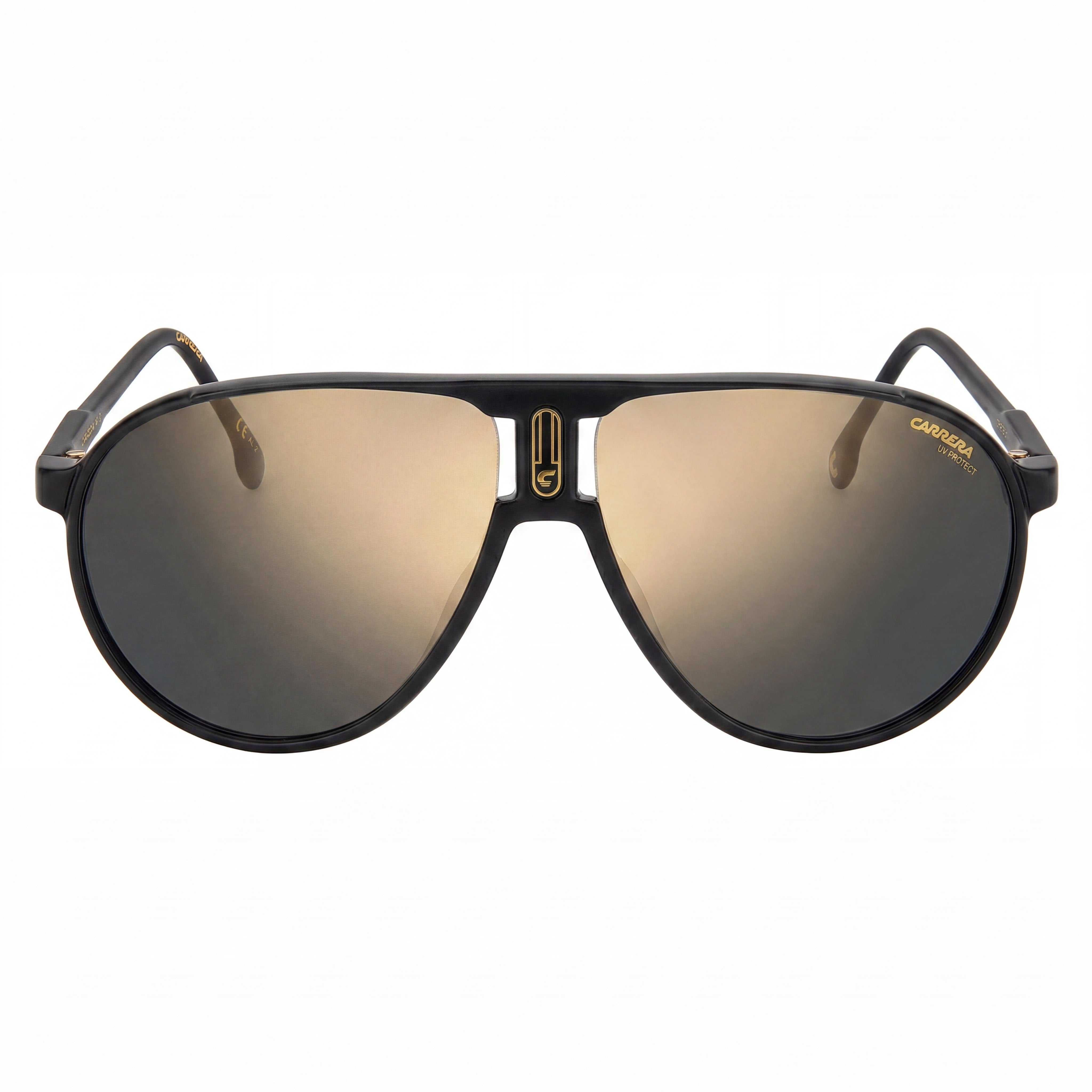 Carrera CHAMPION65/N Black Aviator Mirrored Sunglasses Unisex, 62mm, Photo 2