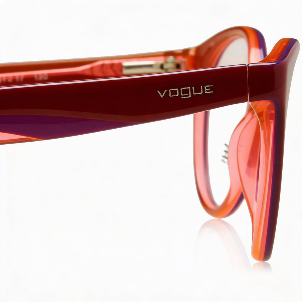 Vogue Eyewear Vo 2962 Unisex Plastic Eyeglasses with Iridium Lenses Fuchsia Violet Pink 51mm