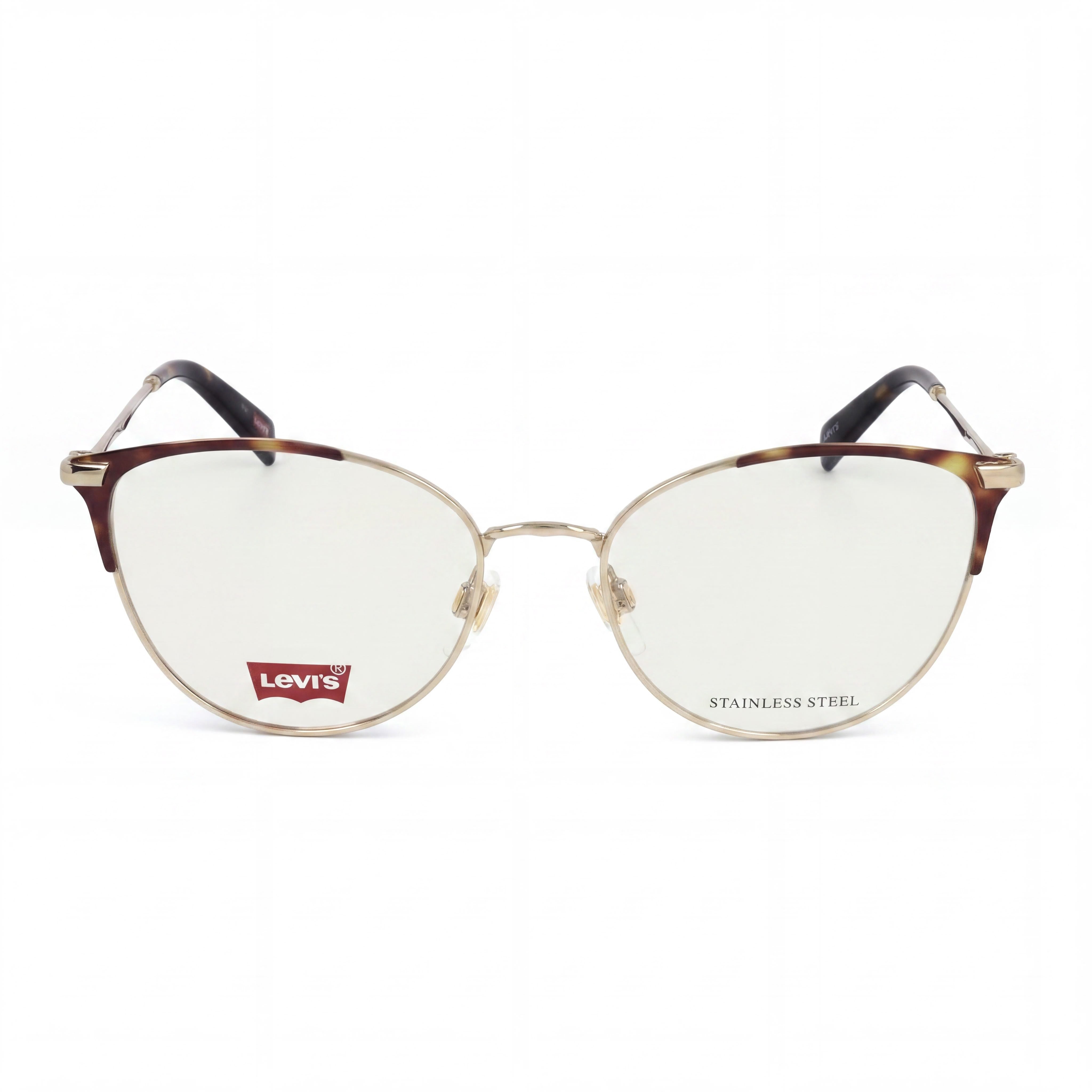 Gafas Levi's Modern para Mujer con Montura Dorada Havana, Lentes de Policarbonato y un Ancho de Lente de 52 mm, Photo 2