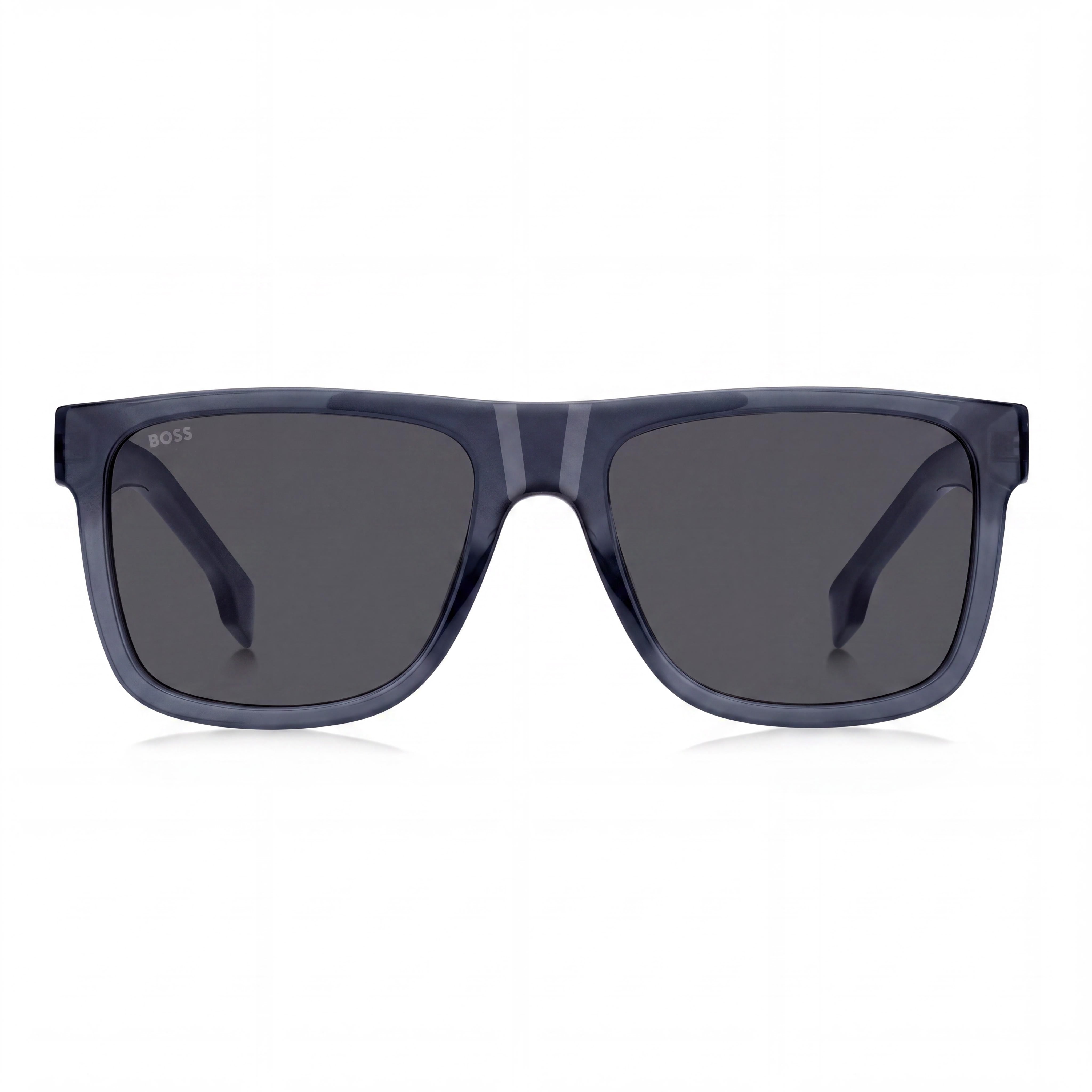 HUGO BOSS Boss 1647/S Men's Casual Blue Eco Cellulose Spanish Frame Grey UV Protected Sunglasses 55-18-145mm, Photo 2