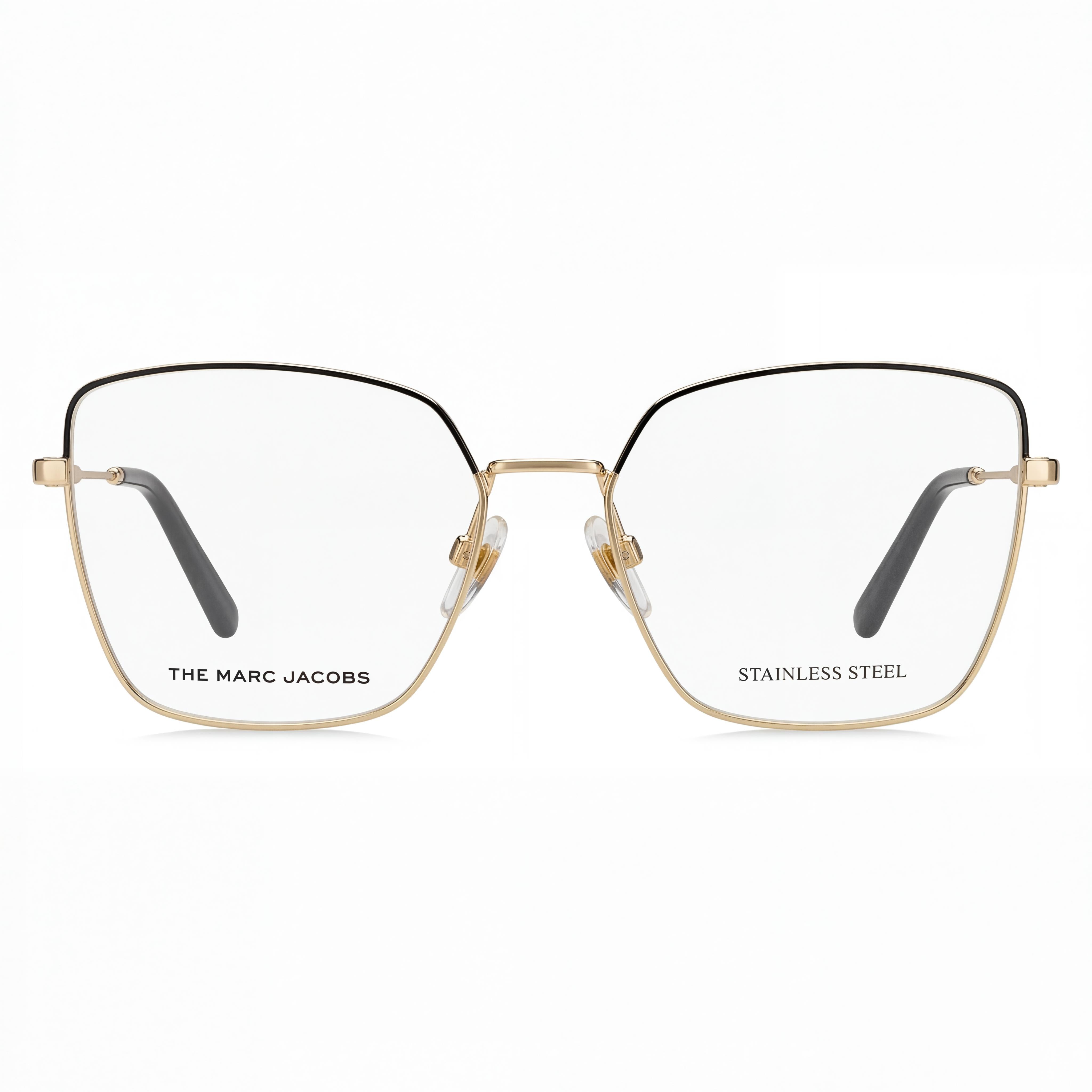 Marc Jacobs Marc 561 Unisex Gold Black Alloy Steel Optical Frame with Polycarbonate Lens 56mm, Photo 2