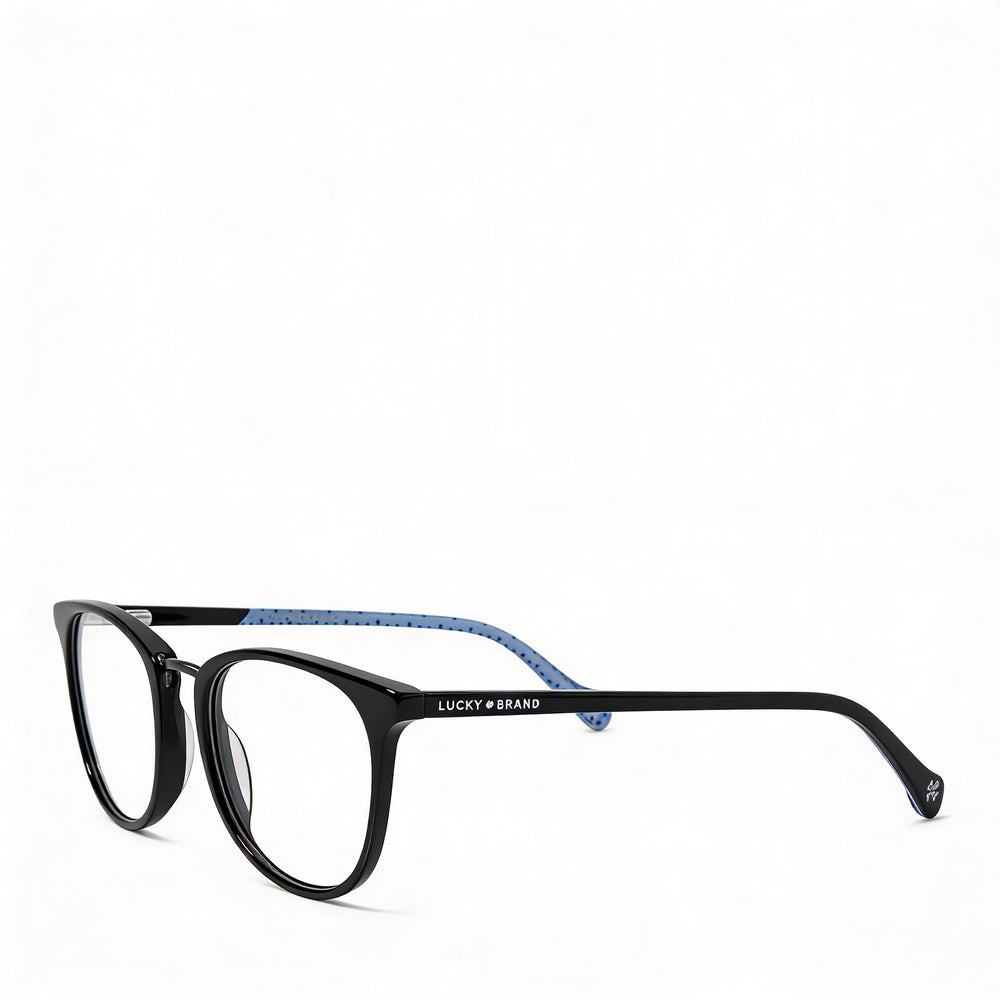 Gafas de sol polarizadas de plástico negro para hombre Lucky Brand D217 51mm