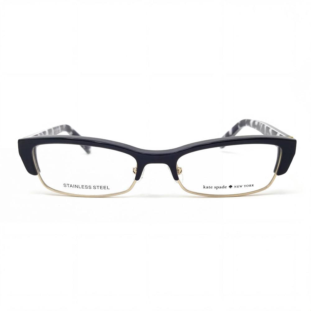 Kate Spade New York Joetta Unisex Navy Dots Plastic Optical Eyeglasses Clear Lens 52-18-135mm