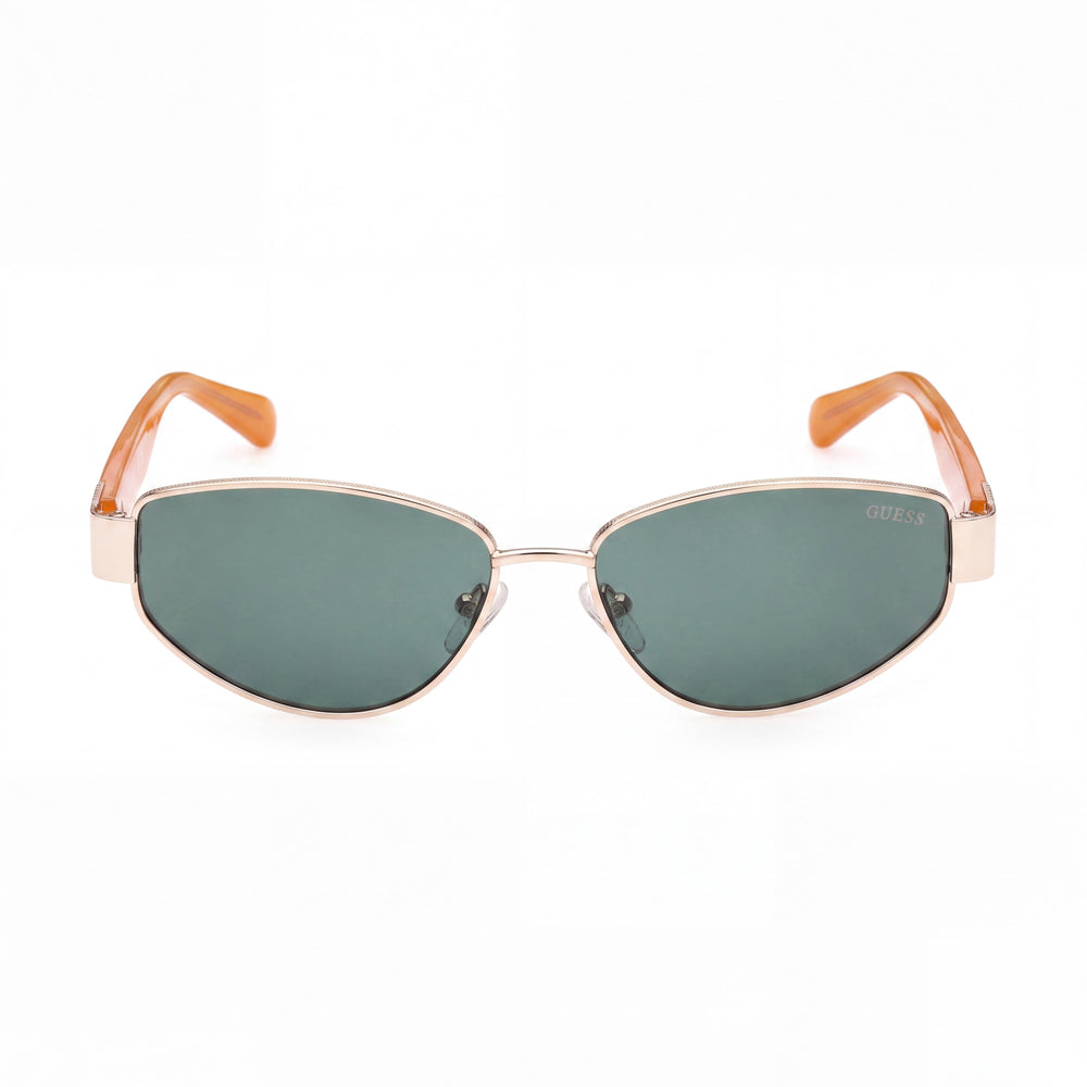 GUESS GU8258 Casual Women's Gold Green Metal Frame UV Protection Sunglasses 56mm Lens