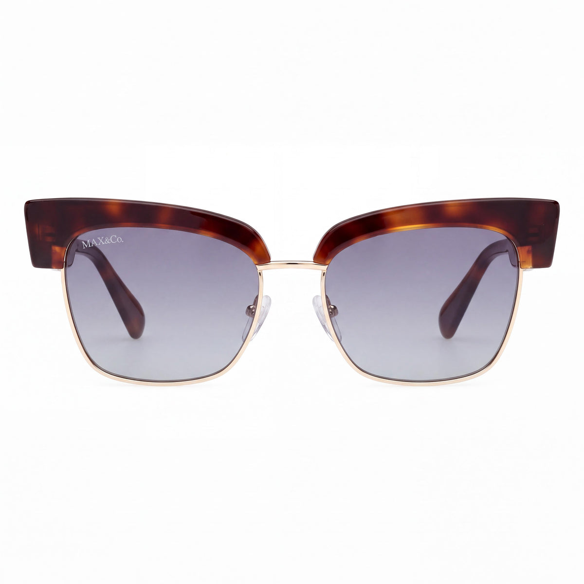 Max & Co. MO0092 Women's Acetate Sunglasses with Dark Havana Frame & Gradient Blue Lenses, Size 54mm, Photo 2