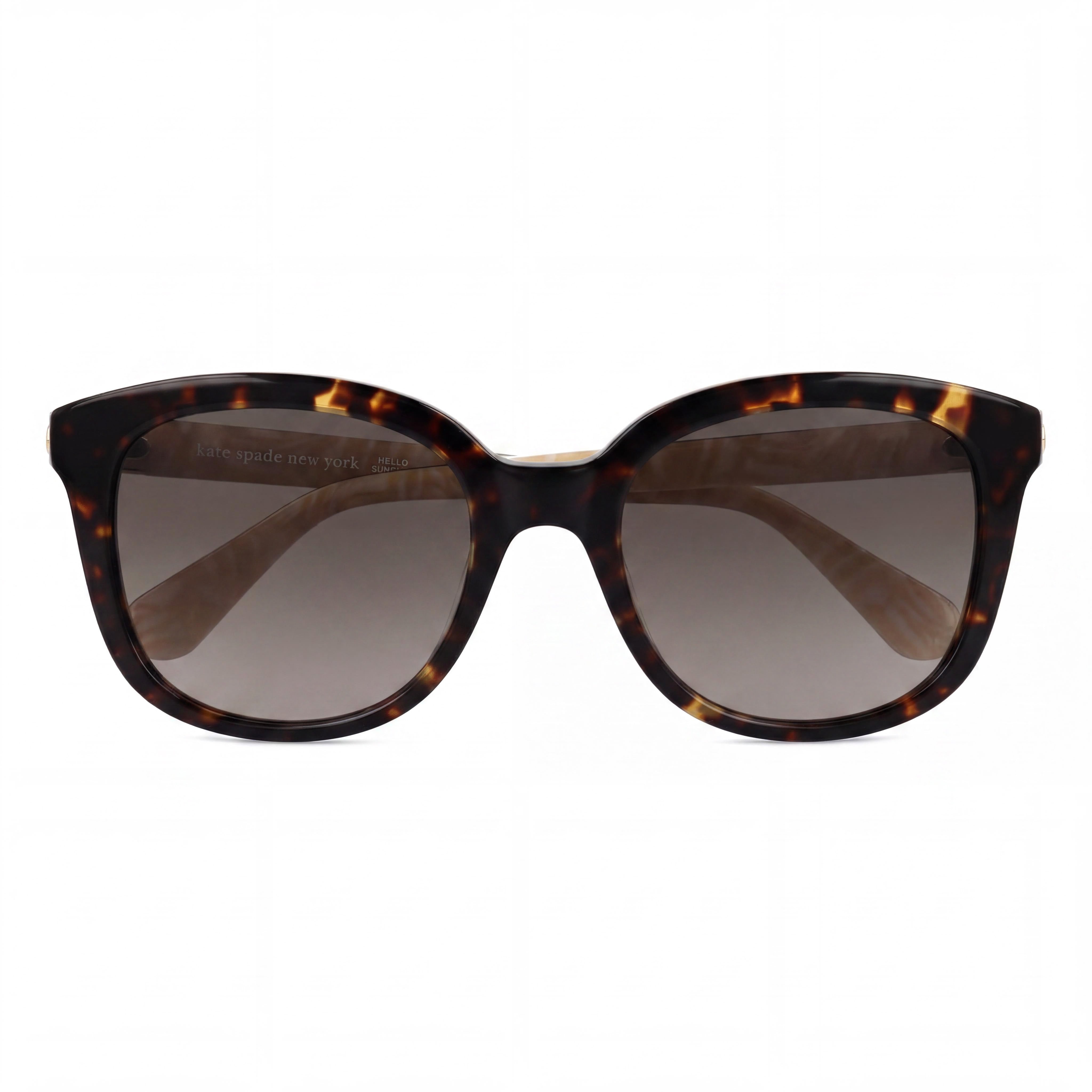 kate spade new york Modern Women's Acetate Havana Square Non-Polarized UV Protected Sunglasses 53mm, Photo 2