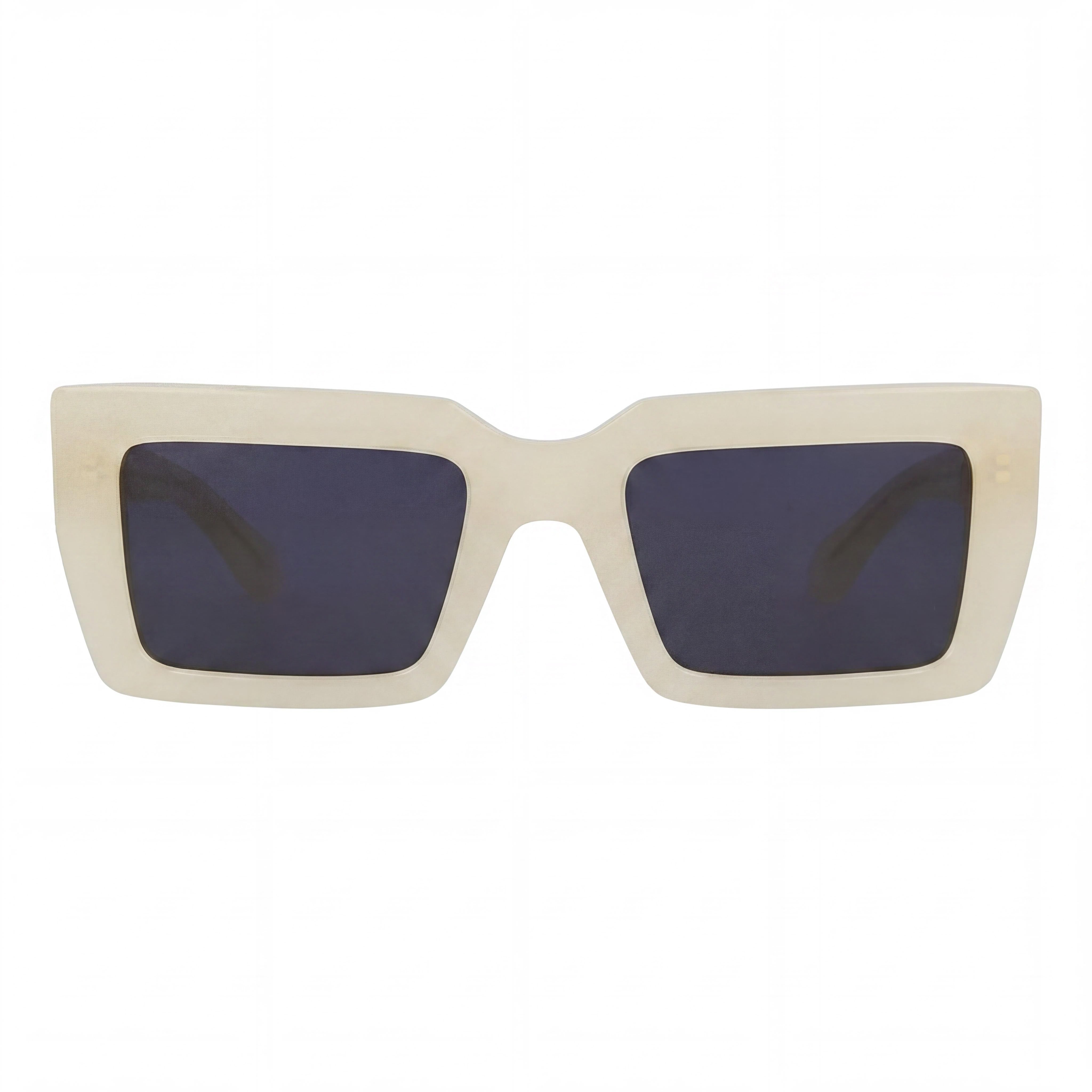 Gafas de sol Salvatore Ferragamo Modern para mujer de acetato, montura y lentes de color marfil opalino, 54 mm de ancho de lente, Photo 2