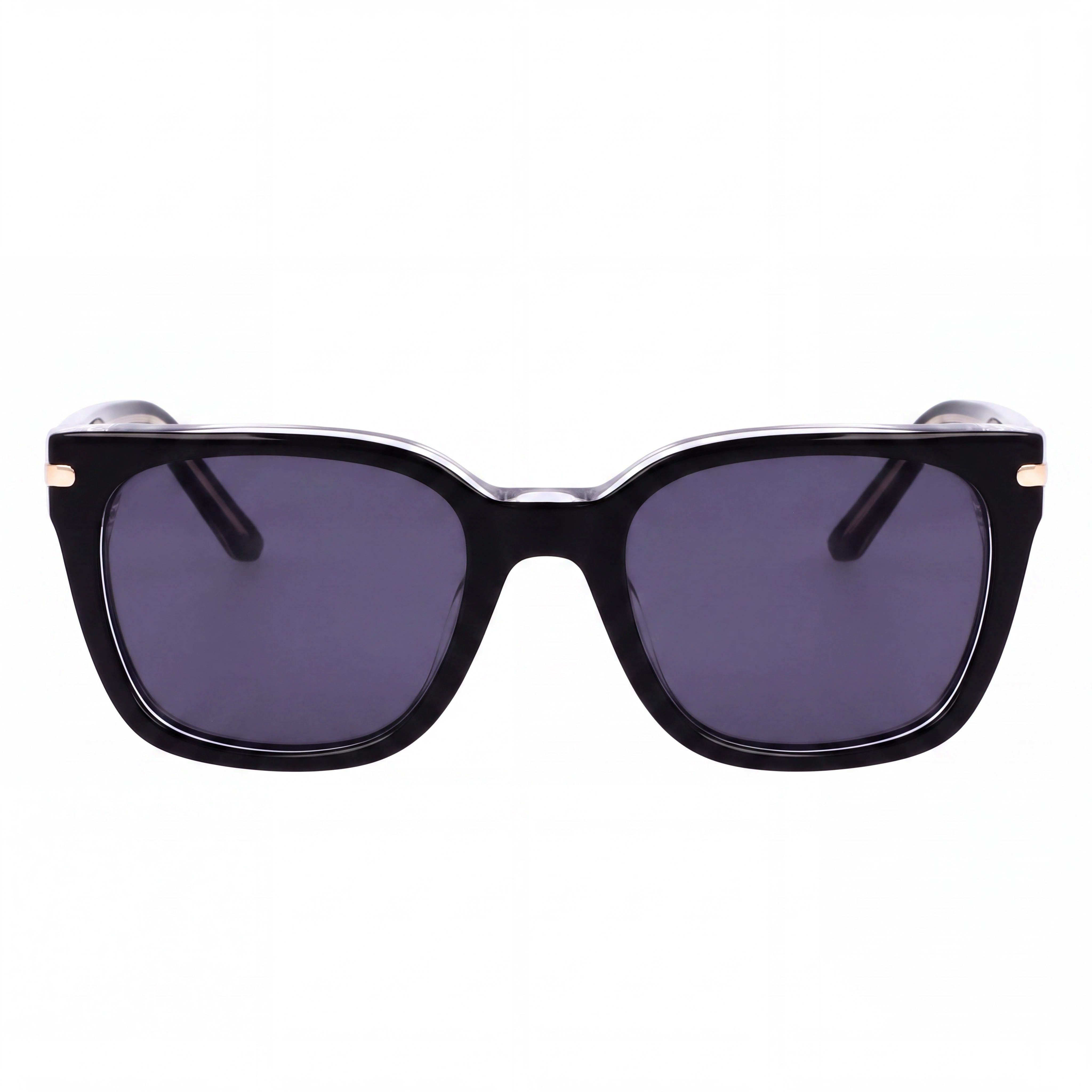 Gafas de sol informales Nike para mujer, montura de acetato negro y gris, lentes UV 400 gris sólido, talla 52-20-140, Photo 2