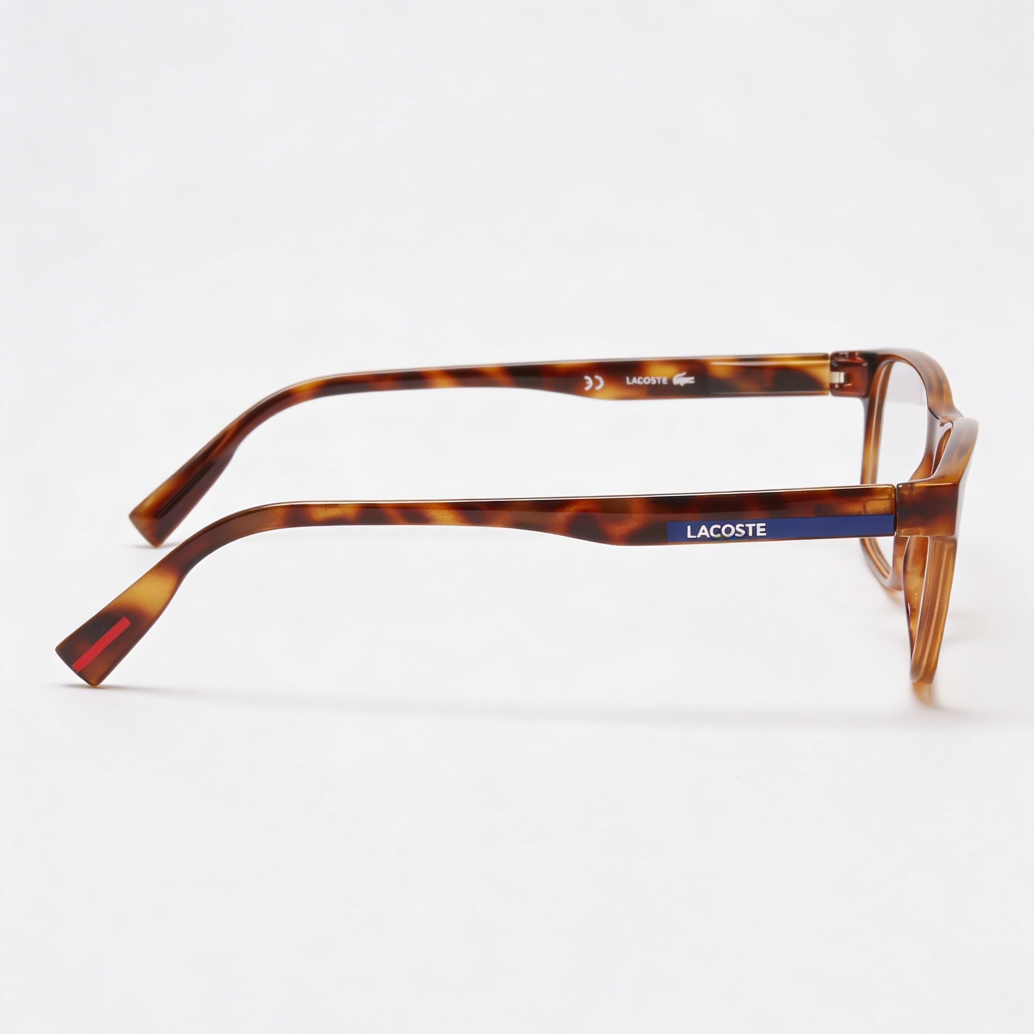 Lacoste Modern Unisex Sunglasses, Featuring Metal Frame Material & Havana Color, 52mm Lens Width, Photo 3