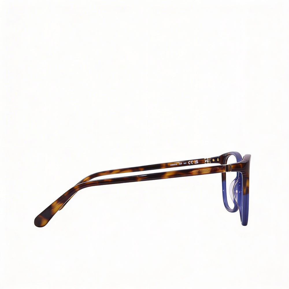 Kate Spade New York Karlyn Women's Blue Havana Full Rim Rectangle Plastic Frame Eyeglasses 53mm