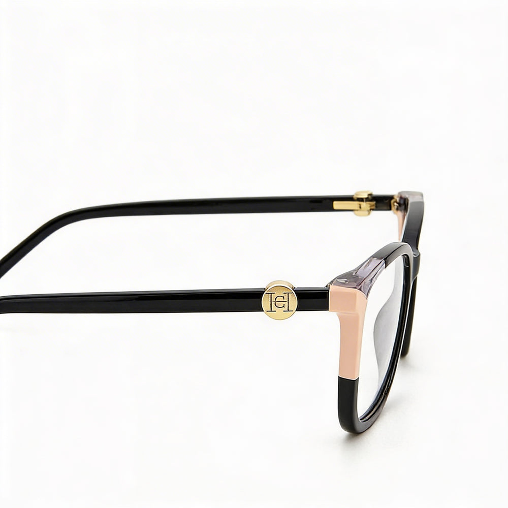 Carolina Herrera CH 0055 Women's Acetate Frame Polarized Black Nude Polycarbonate Lens Sunglasses with Case 54mm