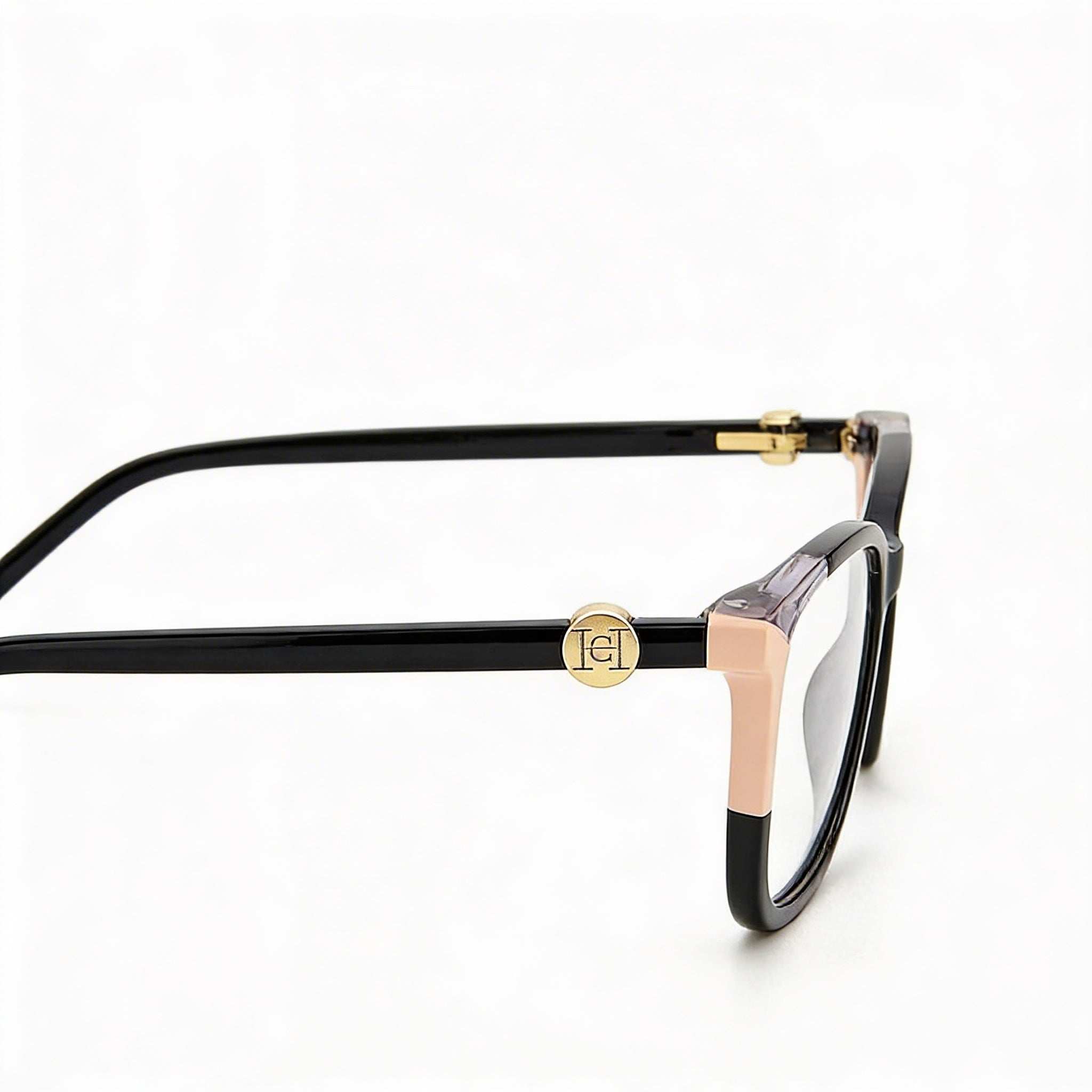 Carolina Herrera CH 0055 Women's Acetate Frame Polarized Black Nude Polycarbonate Lens Sunglasses with Case 54mm, Photo 3