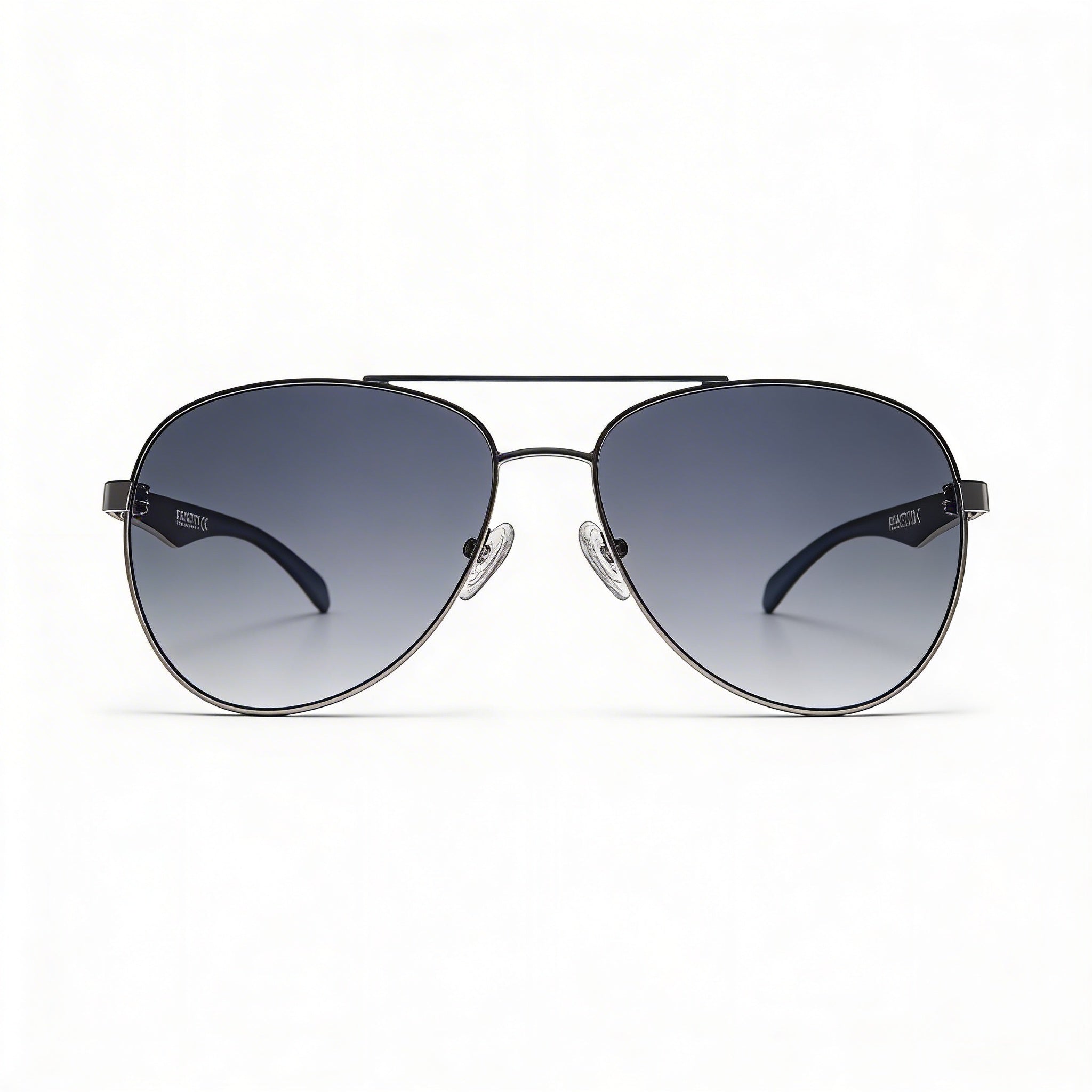 Kenneth Cole KC1318 Gafas de sol de aviador para hombre, montura metálica completa, metal bruñido brillante, lentes ahumadas, protección UV del 100%, 58 mm, Photo 2