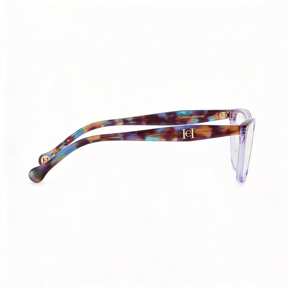 Gafas graduadas rectangulares Carolina Herrera HER 0202/G Essential para mujer de acetato lila habana 56 mm