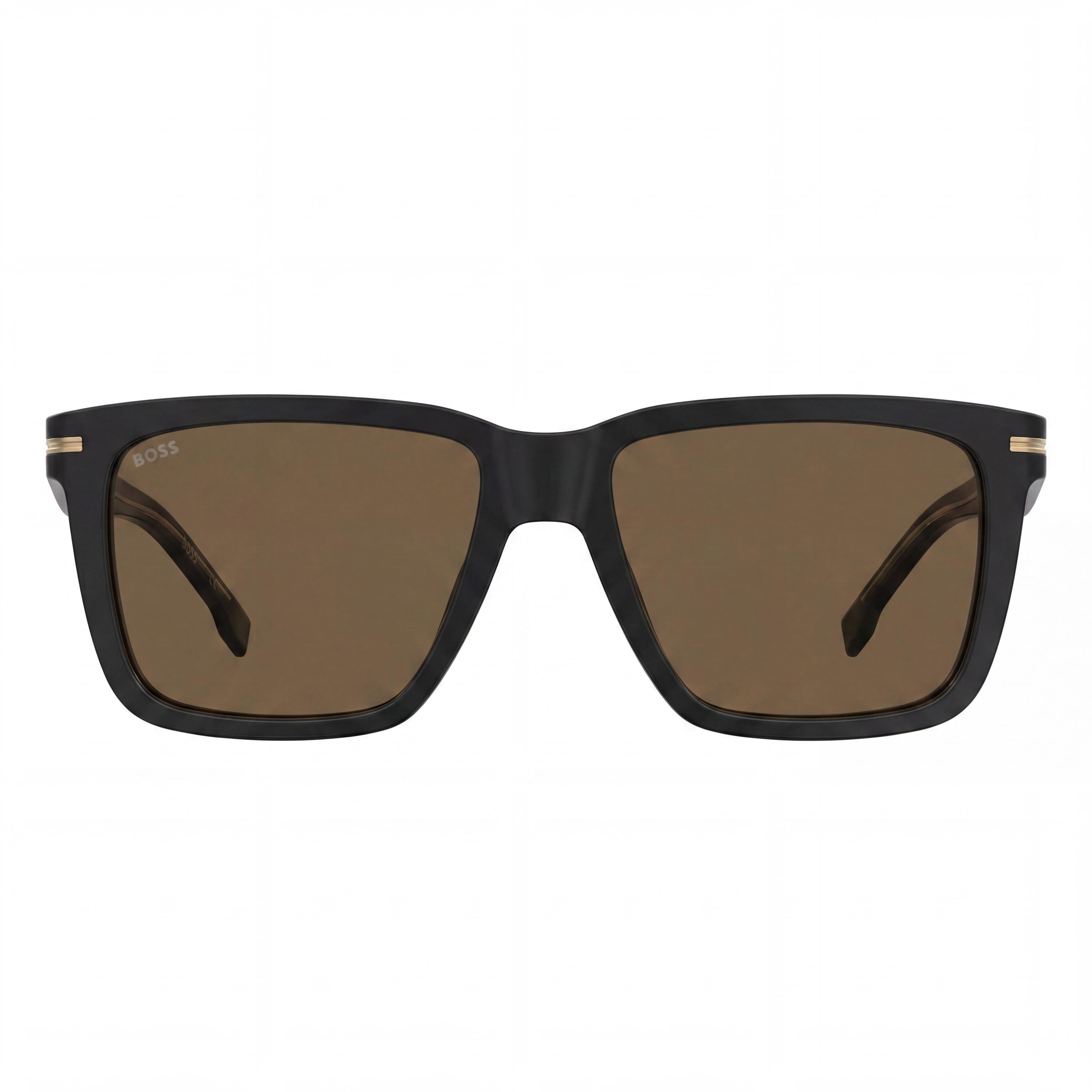 Hugo Boss Style & Expression Men's Black Gold Grey Eco-Acetate Non-Polarized Optical Frame 55mm, Photo 2