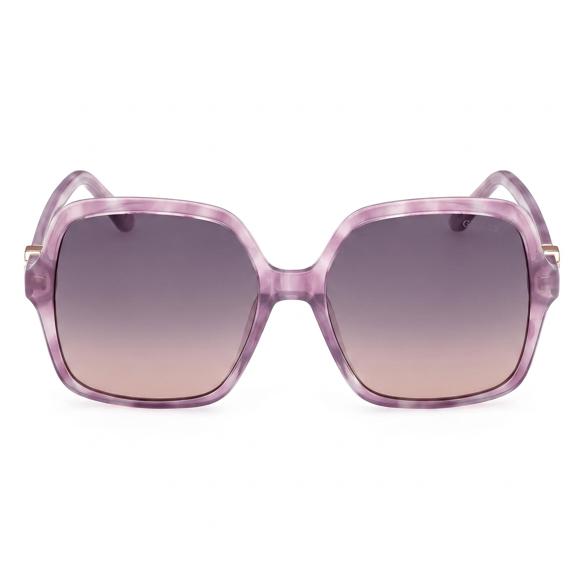 GUESS Moderne Women's Liliac Avana Plastic Frame Sunglasses with Gradient Violet Polycarbonate Lenses 57mm, Photo 2