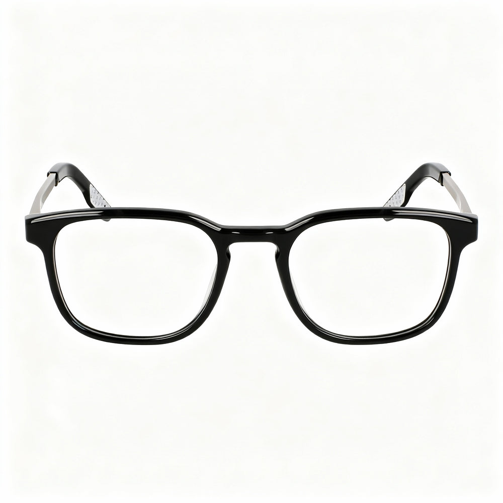 Gafas de sol polarizadas Nike 7171 unisex con montura cuadrada de metal negro y lentes negras (ancho de lente de 51 mm)