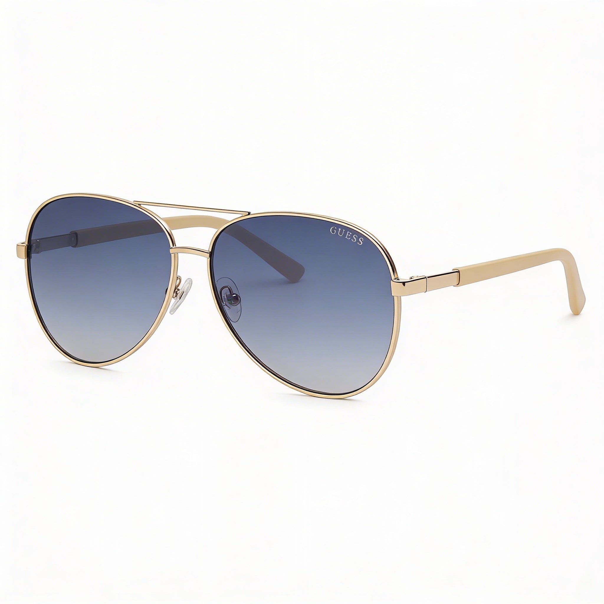 GUESS Gu00173 Rose Gold Metal Frame and Blue Lenses for Women Sunglasses 60-13-140mm, Photo 2