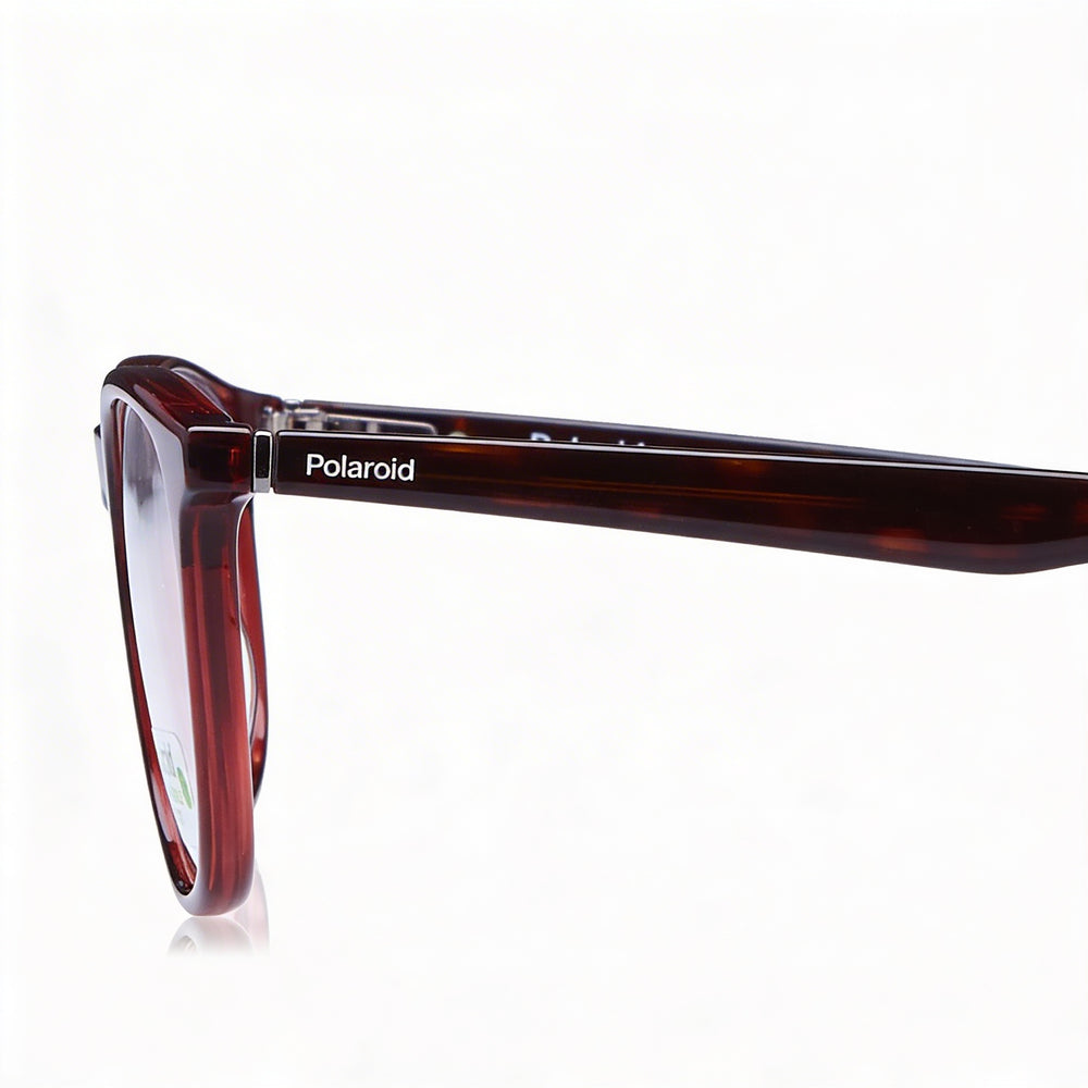 Gafas Polaroid Modern para mujer, montura de acetato roja, lentes rojas sin policarbonato, talla 50-21-145 mm