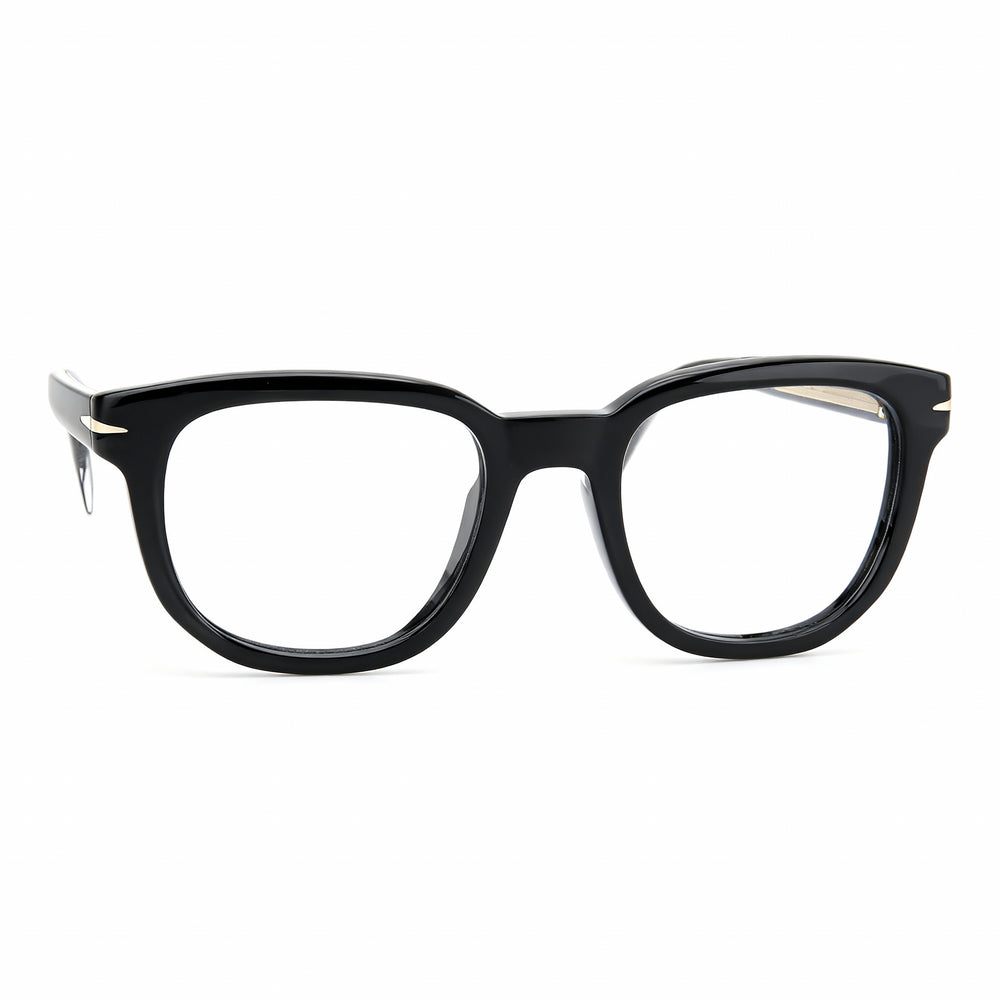 Gafas de sol unisex David Beckham DB 7097 con montura de plástico negra y lentes negras no polarizadas de 50 mm