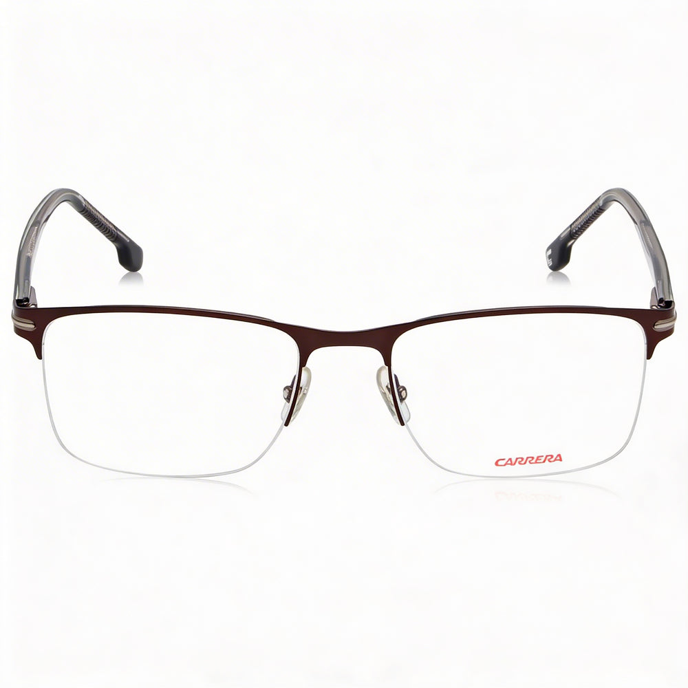Carrera Modern Unisex Sunglasses Matte Brown Alloy Steel Frame Non-Polarized Polycarbonate Lenses 55mm