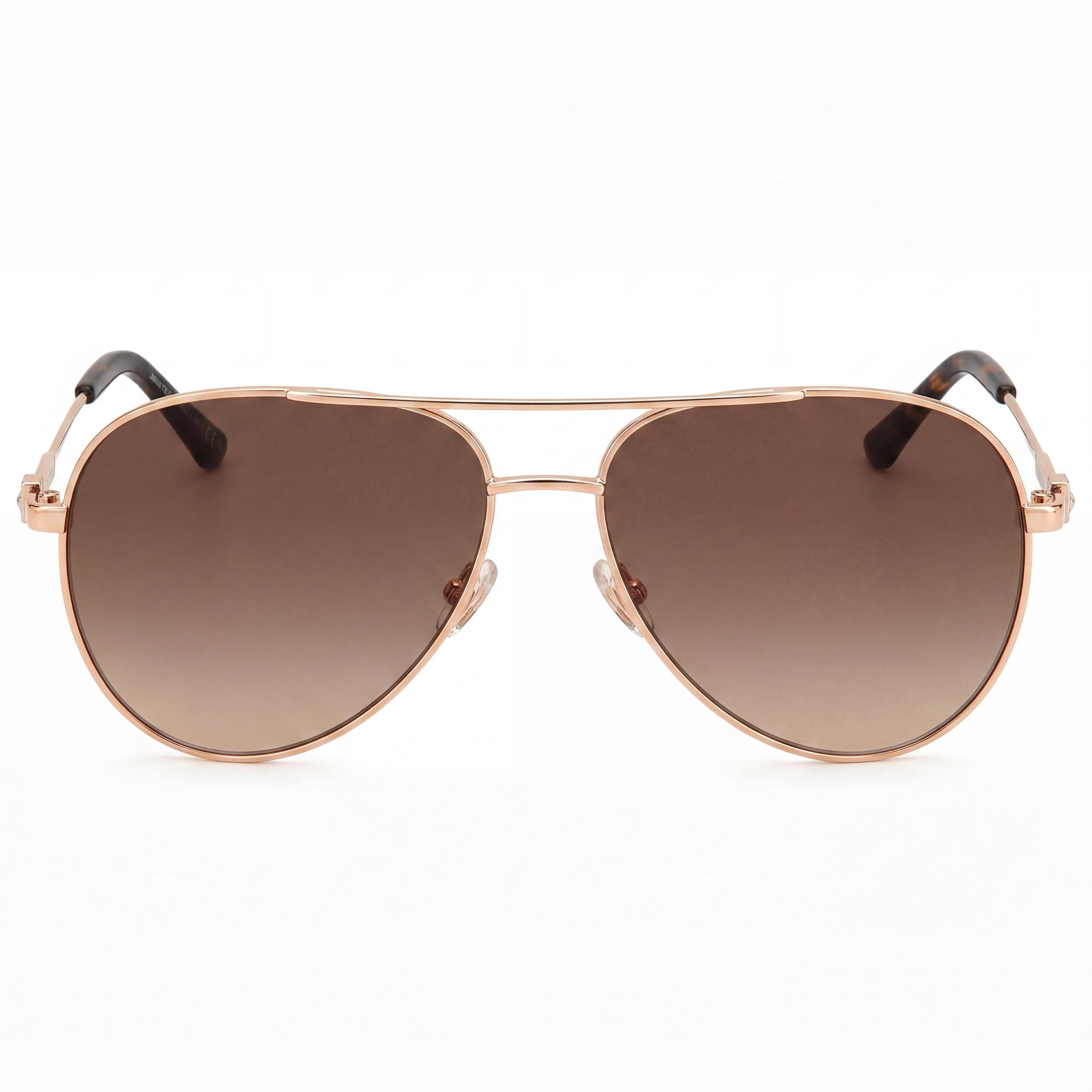 Jimmy Choo Classic Women's Stainless Steel Gold Copper UV Protection Sunglasses, Size 60mm, Photo 2