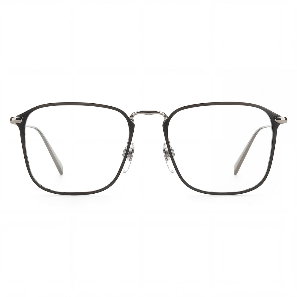 Gafas de sol Levi's Lv 5000 para hombre con montura metálica cuadrada, color negro mate rutenio, 52-18-145