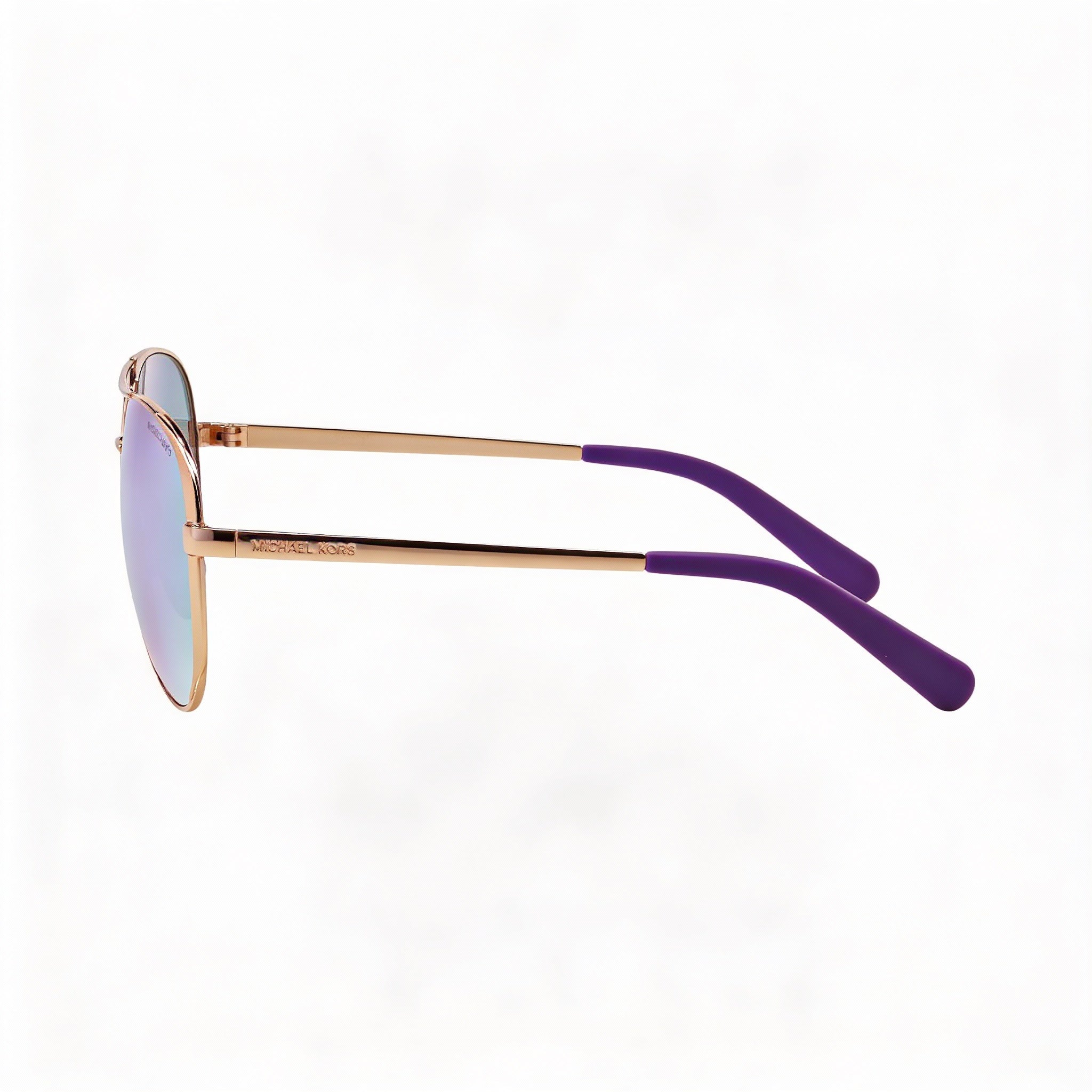 Michael Kors Mk5004 Chelsea Women's Pilot Composite Rose Gold Purple Mirror UV Protection Sunglasses 58mm, Photo 3
