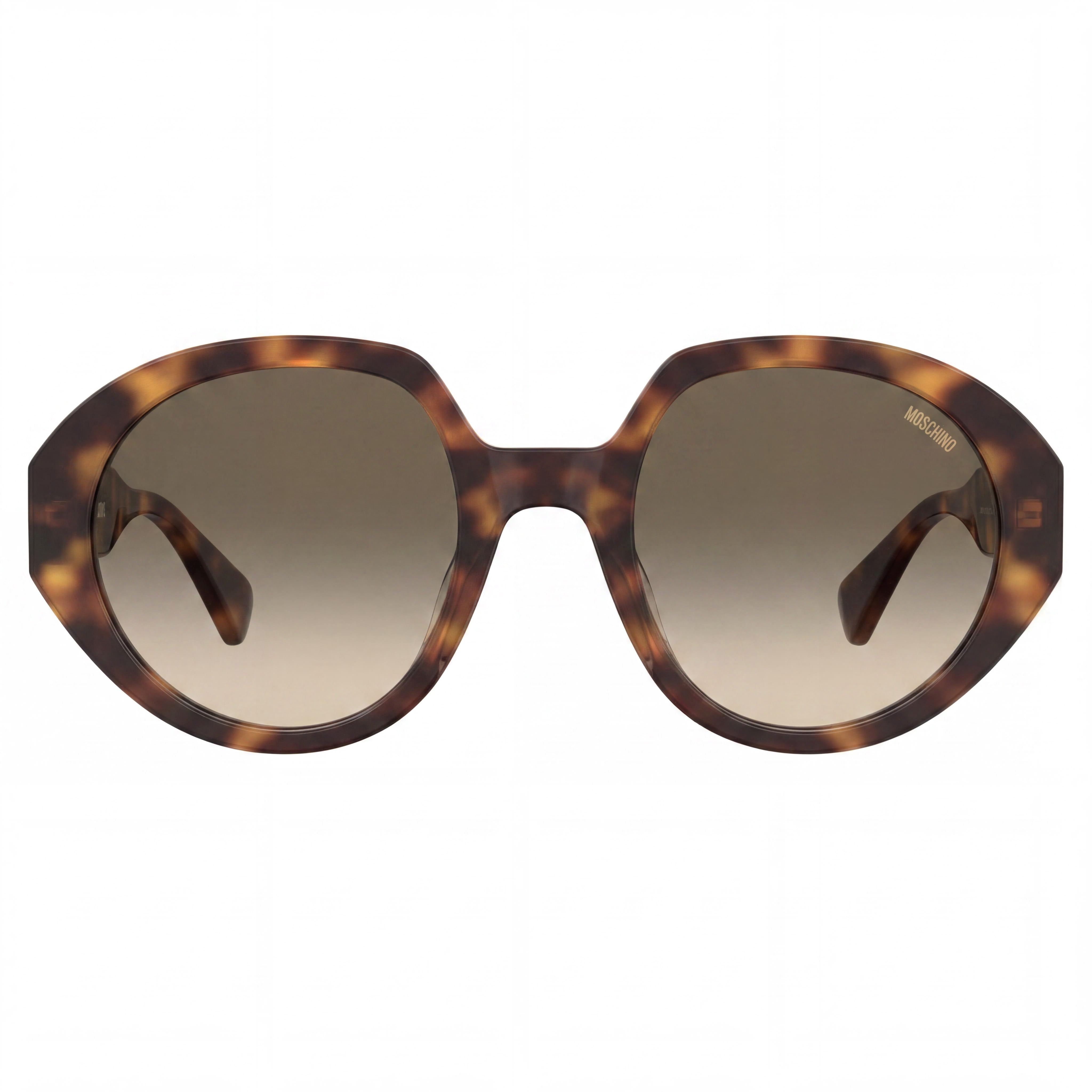Gafas de sol Moschino Casual para mujer, montura de acetato, lentes de policarbonato, color Havana, sin polarizar, con protección UV, 53 mm, Photo 2