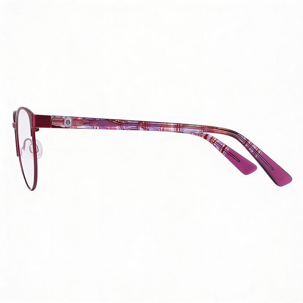 Anne Klein Ak5097 Men's Eyeglasses Frames with Metal Plum Frame, Polycarbonate Lenses, 53mm Lens Width