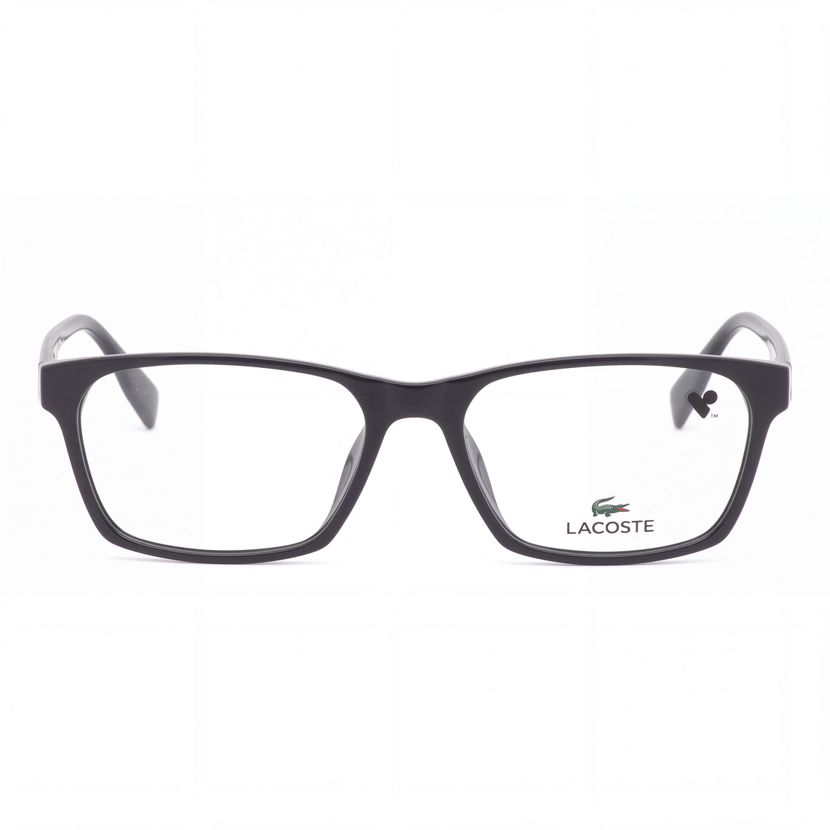 Lacoste Men's Modern Design Sunglasses, Injected Black Frame with Black Polycarbonate Lenses, 54-16-145mm, Photo 2