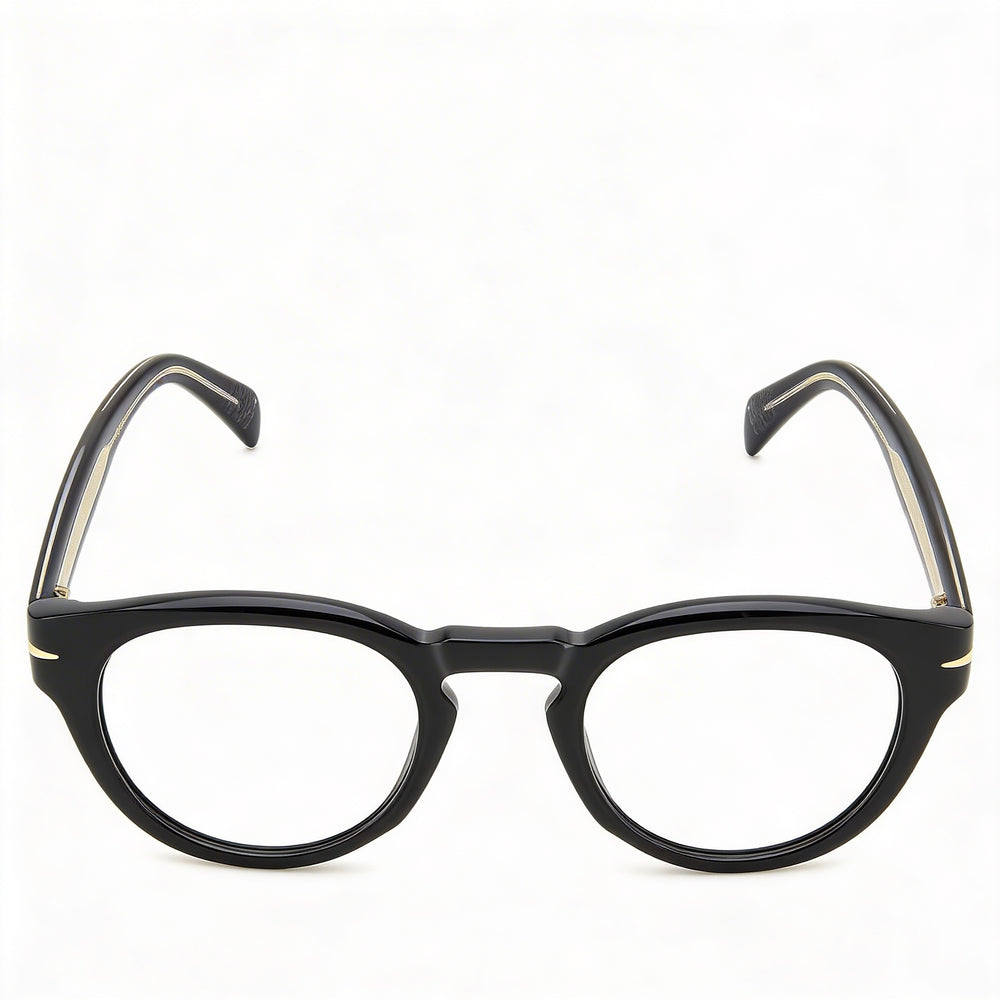 Gafas de sol David Beckham Db 7114 para hombre, estilo moderno, con montura de acetato negro y lentes negras, ancho de lente de 48 mm.