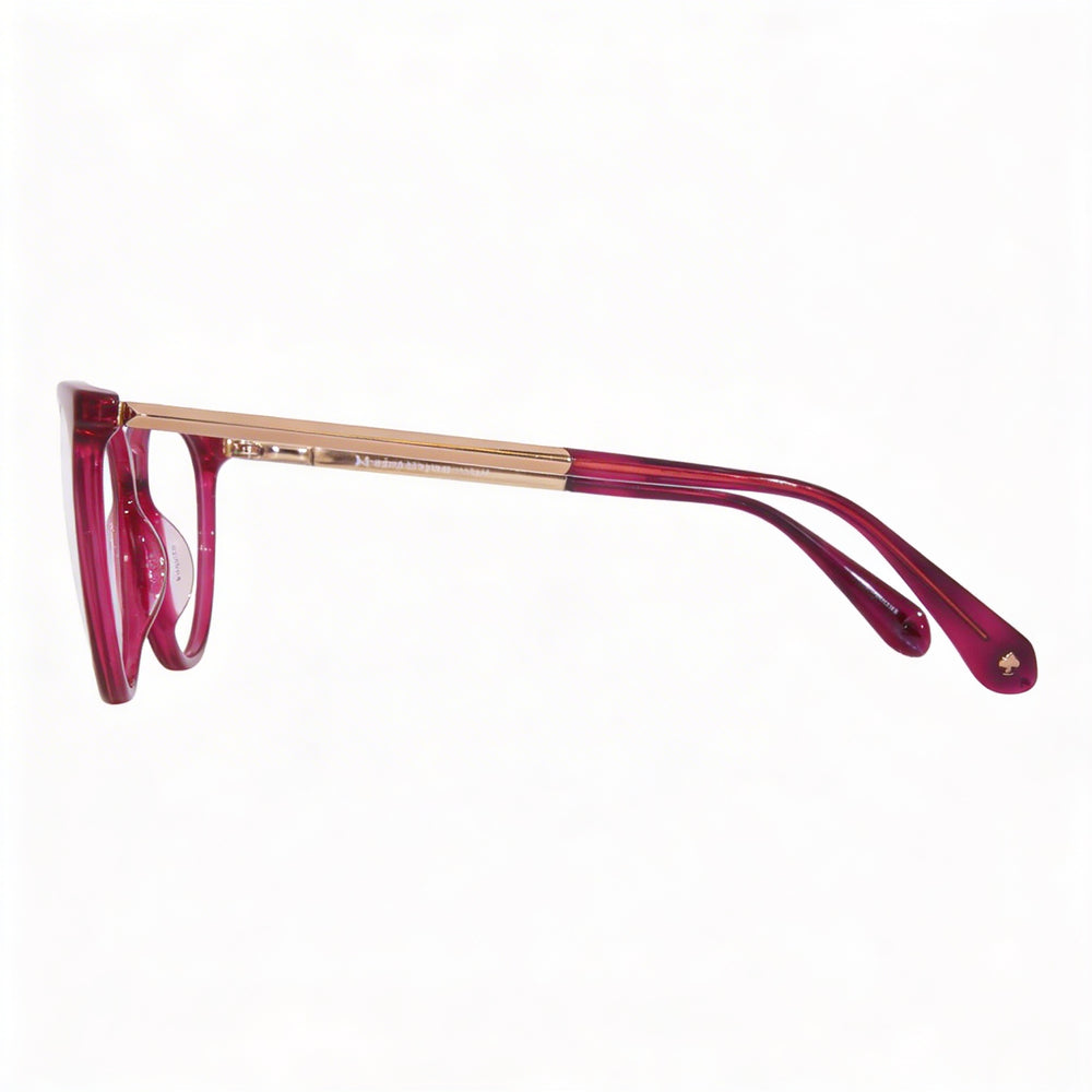 Gafas de sol Kate Spade New York Kimberlee para mujer, montura cuadrada de plástico, montura completa, logotipo en dorado cereza, talla 52-17