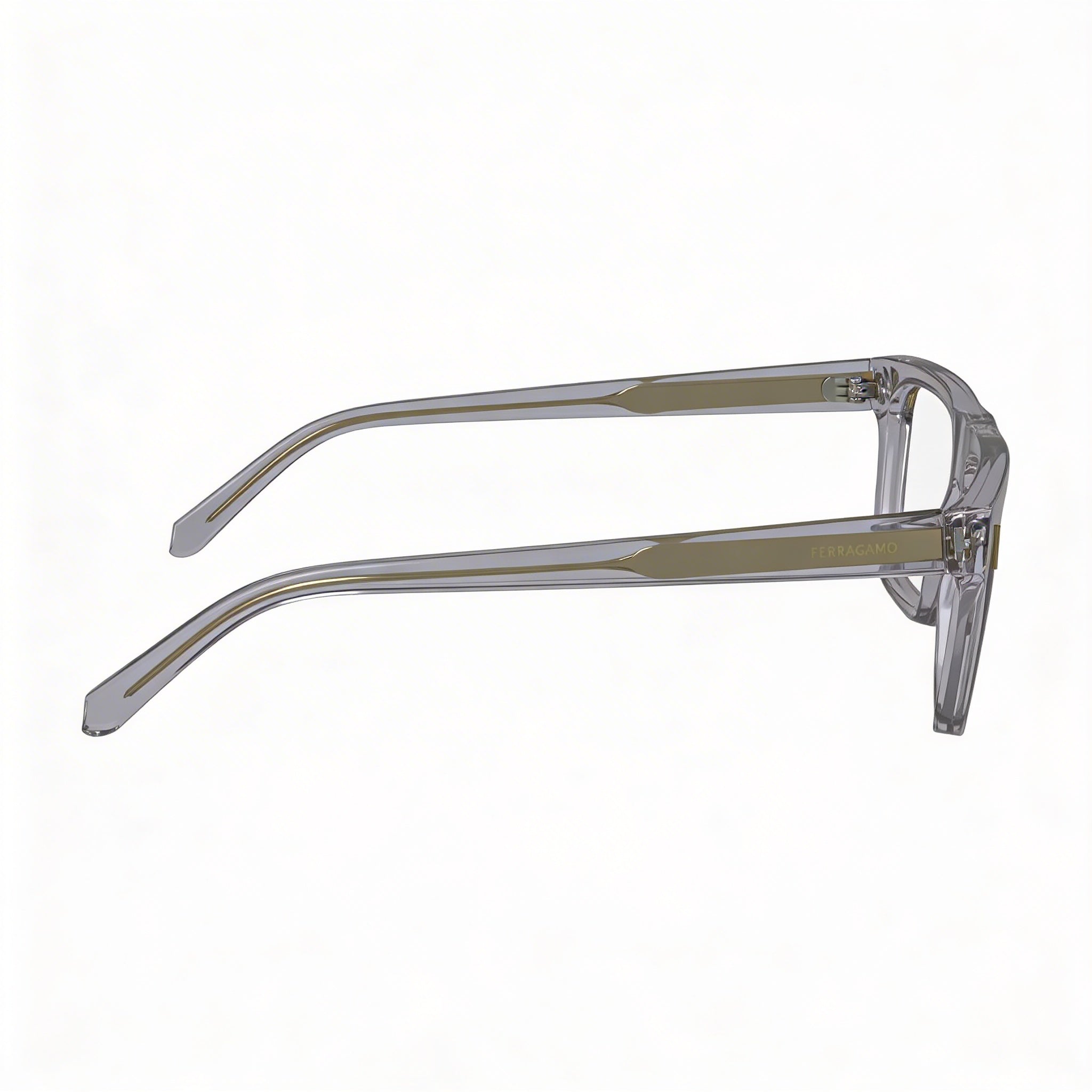 Salvatore Ferragamo Sf2997 Men's Acetate Light Crystal Grey Eyeglasses 55mm, Photo 3
