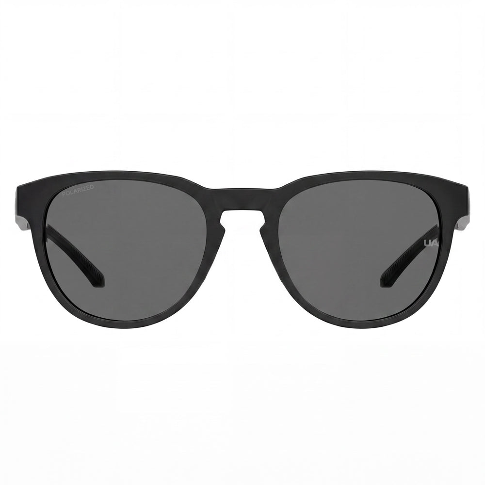 Gafas de sol Under Armour Versatile para mujer, color negro, gris rutenio, ecopoliéster, con protección UV RX, no polarizadas, 53-20-140
