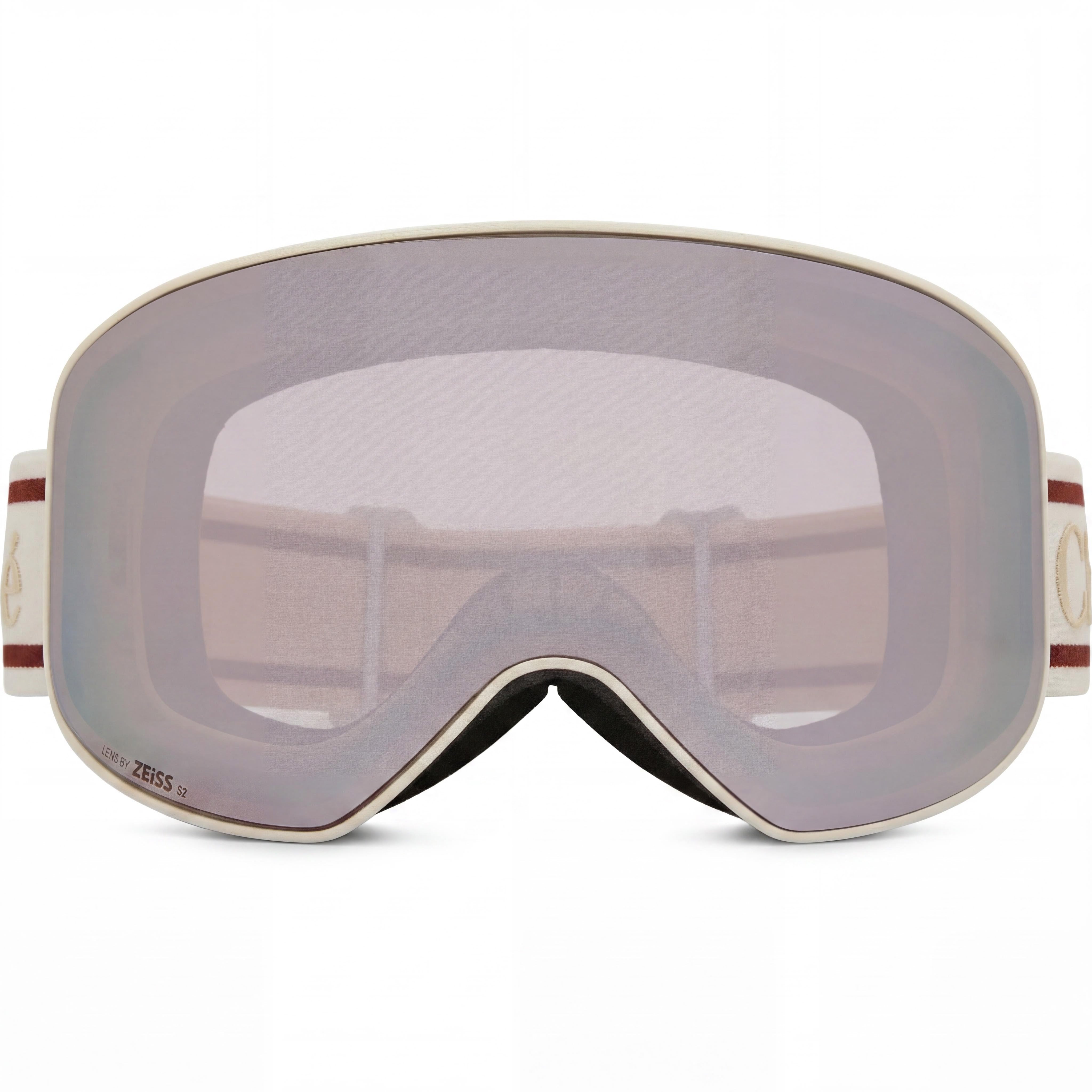 Chloé 0072 Fashion Ski Mask Classic Elegant Women's White Violet Polycarbonate UV Protection 99mm, Photo 2