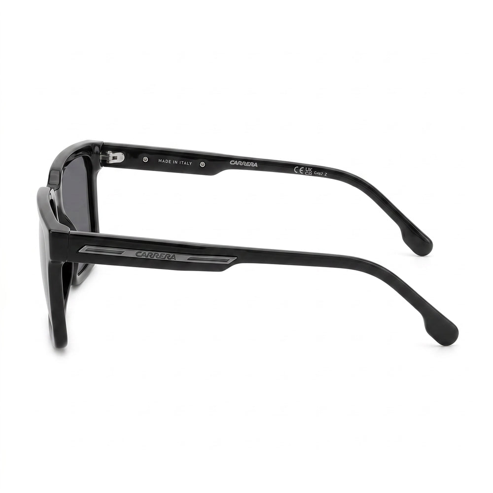 Carrera Victory C 02/S Unisex Sunglasses, Black Grey Acetate Frame, Grey Lenses 54-19-145