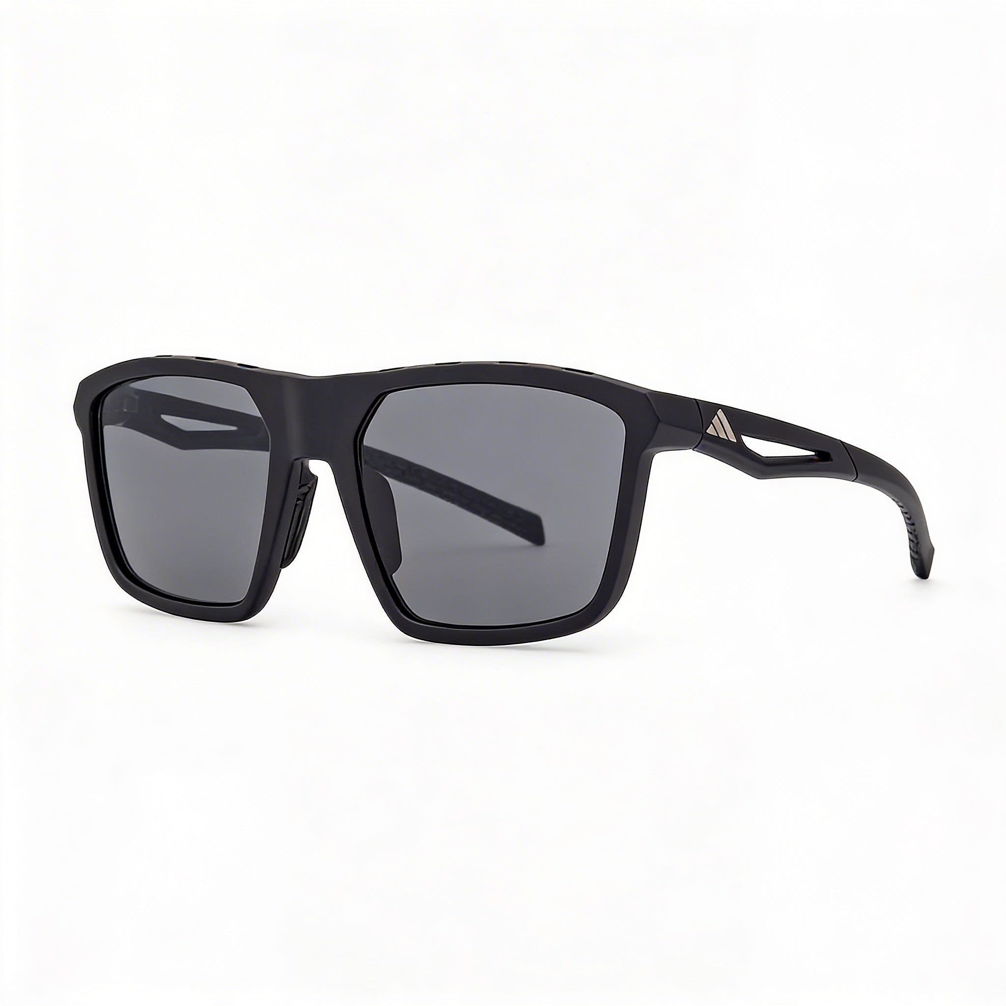 adidas Modern Men's Matte Black Plastic Frame Sunglasses with Grey UV Protection Non-Polarized Lenses 57mm, Photo 3