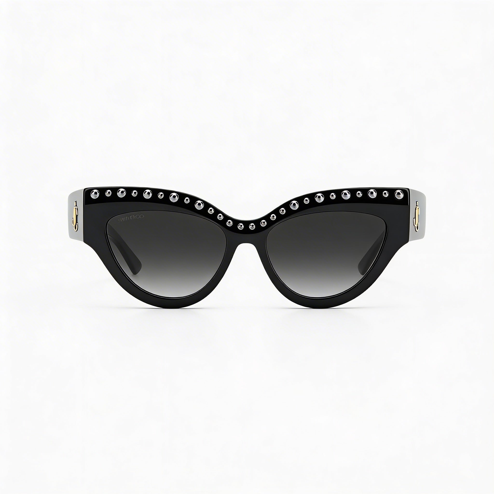 JIMMY CHOO Sonja/G/S Women's Sunglasses with Black Acetate Frame and UV Protected Black Lenses 55mm, Photo 1