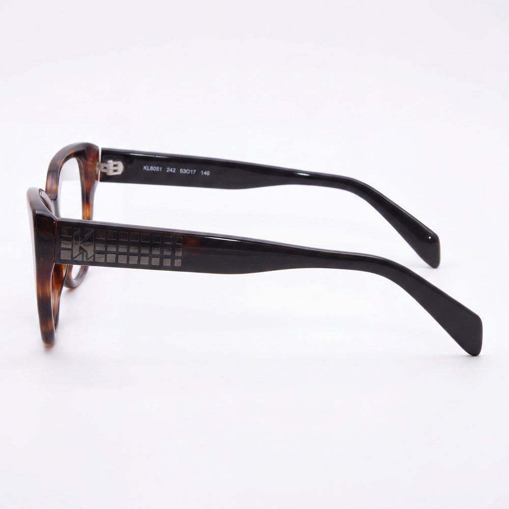KARL LAGERFELD Modern KL6151 Women's Injected Frame with Dark Tortoise Lenses Sunglasses 53mm