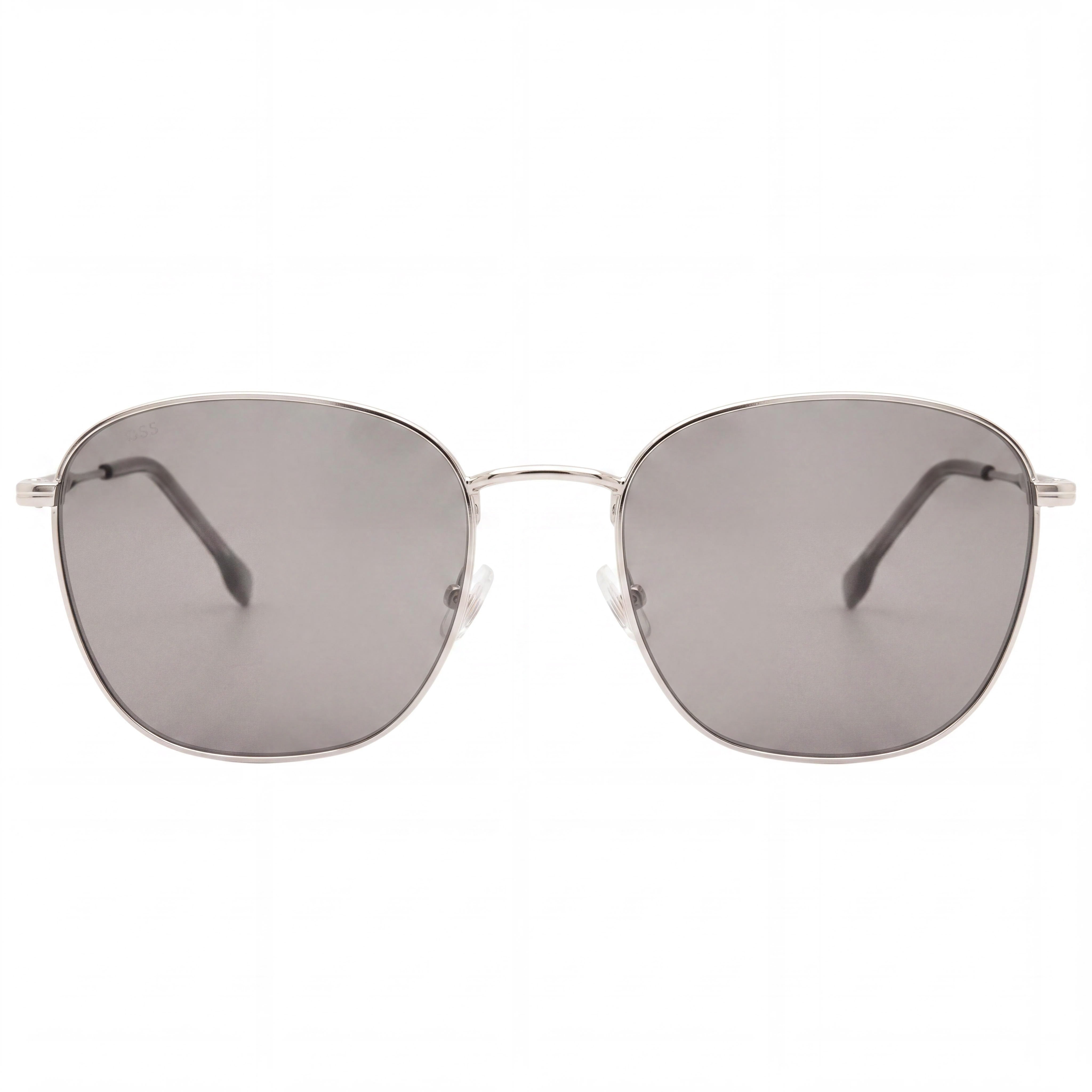 Hugo Boss BOSS 1561/F/SK Gafas de sol cuadradas de metal paladio con lentes plateadas no polarizadas para hombre 57 mm, Photo 2