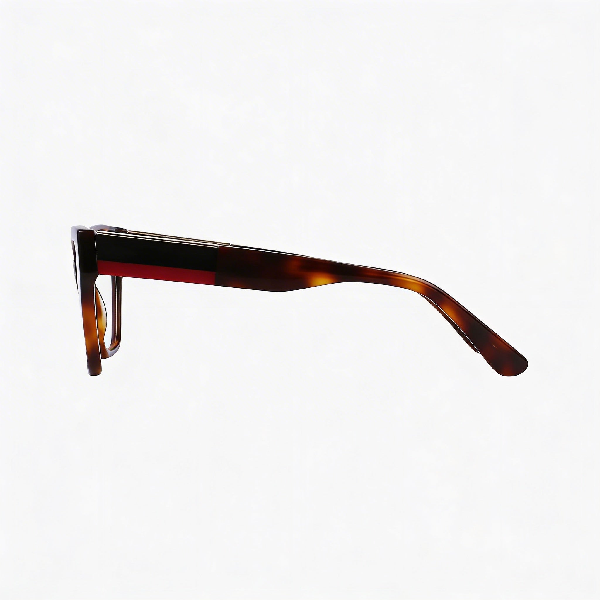 Lacoste Casual Men's Acetate Frame Eyeglasses in Havana Color, 54mm Lens Width, 17mm Bridge Width, 140mm Temple Length, Photo 3