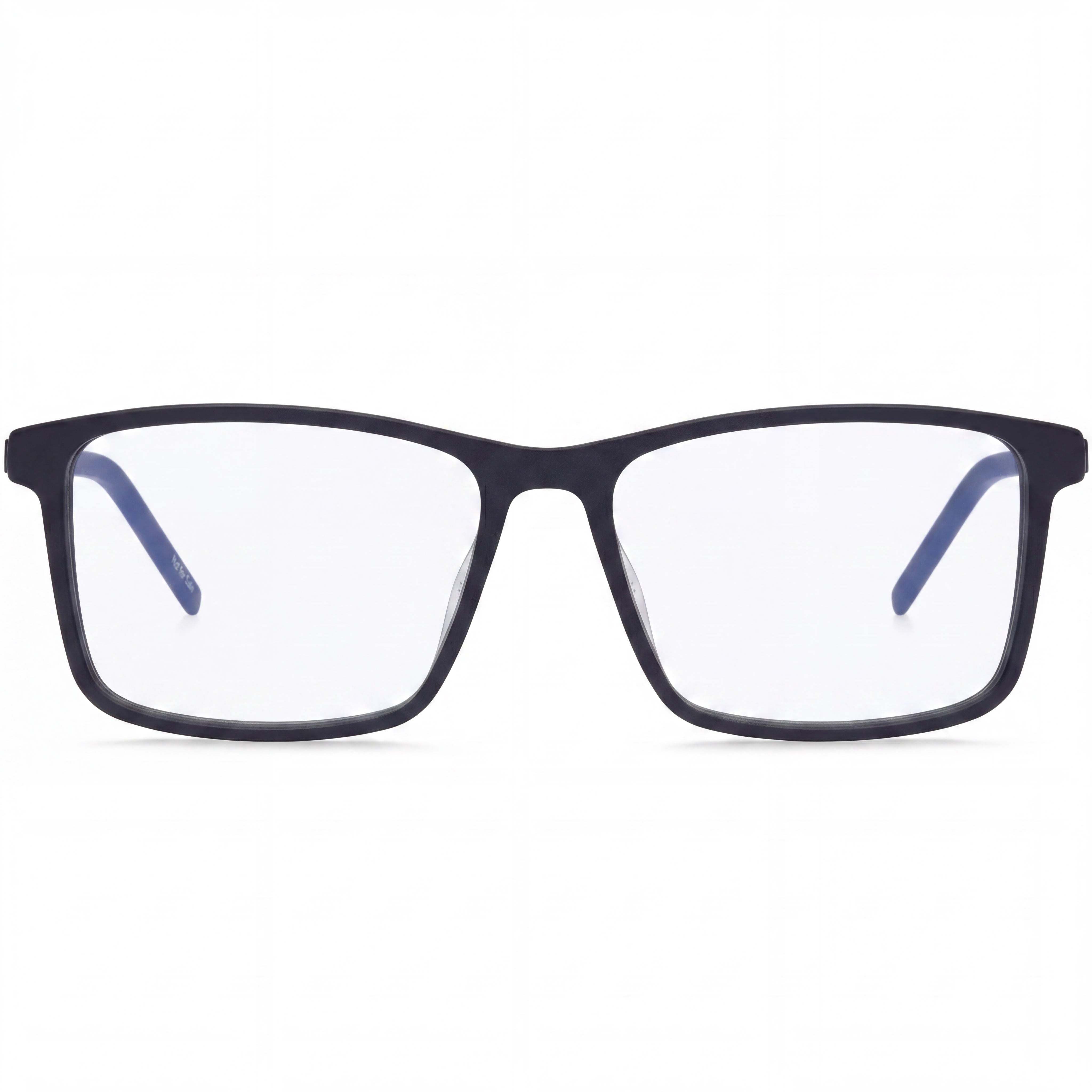 Gafas unisex modernas BOSS con montura de acetato en azul mate y lentes de policarbonato no polarizado de 54 mm, Photo 2