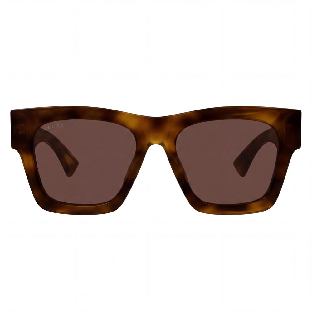Gucci Modern Unisex Recycled Sunglasses with a Black Frame, Black Lenses, 18mm Bridge, and 145mm Temples