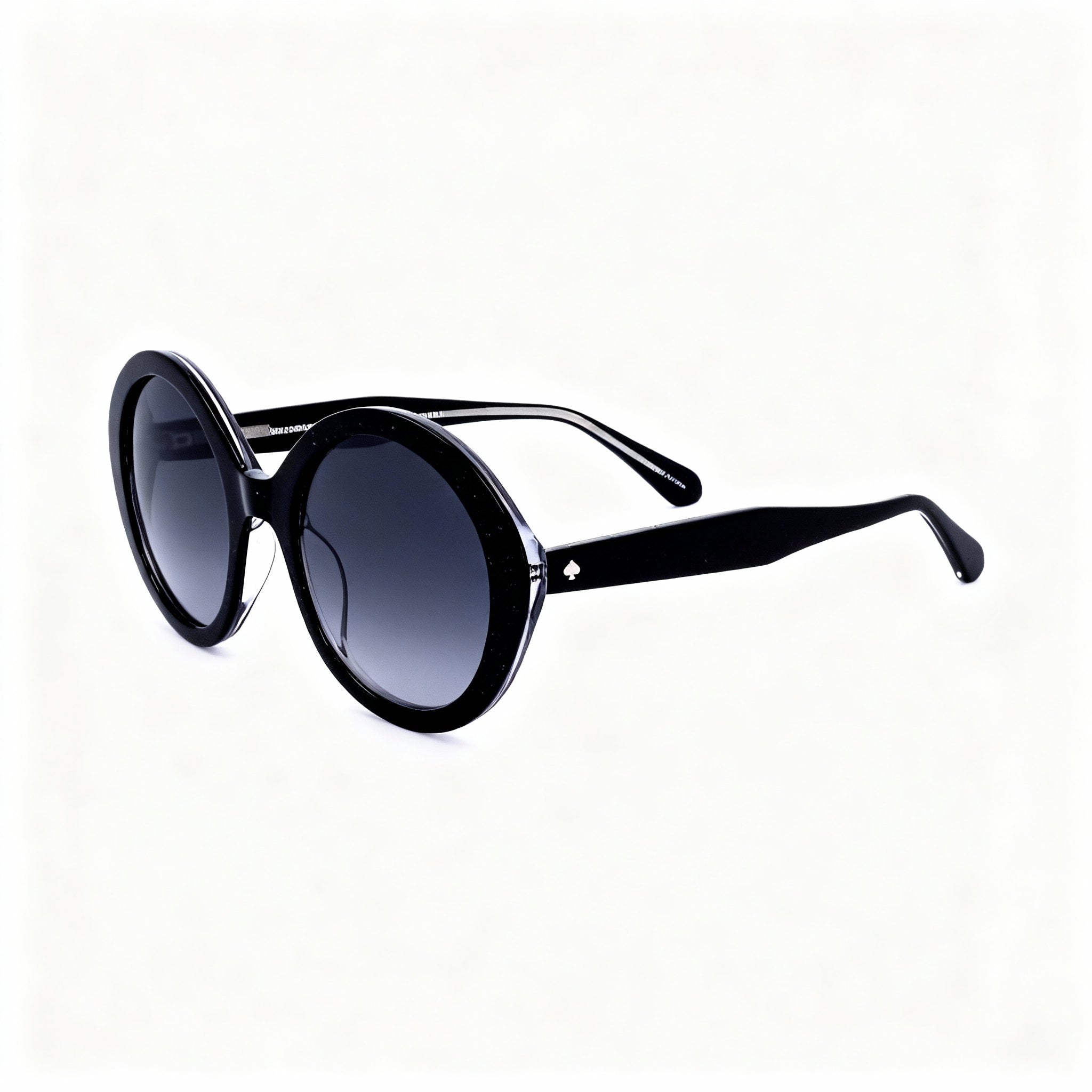 kate spade new york Seasonal Women's Acetate Black Grey Frame Black Lens UV Protected Sunglasses 55mm, Photo 3