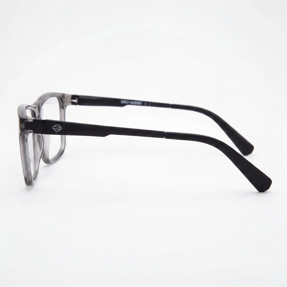 Harley-Davidson Hd0145t Unisex Full Rim Square Injected Plastic Eyeglasses Grey 50-14-130