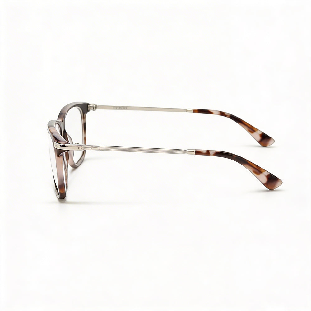 Gafas de vista unisex Calvin Klein CK22501 con montura completa de ojo de gato y plástico en color carey rosa (51 mm)