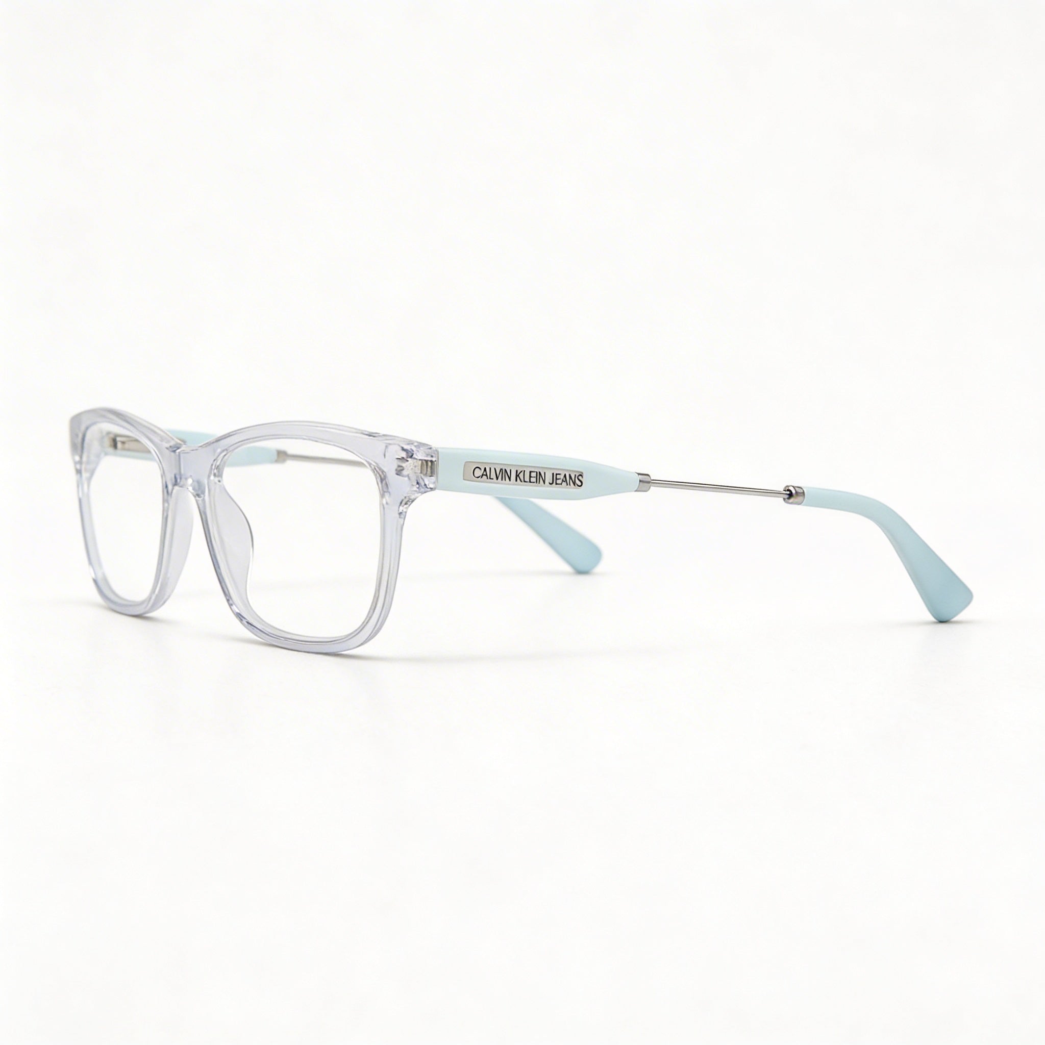 Calvin Klein Jeans Modern Women's Crystal Clear Frame Plastic Non-polarized Eyeglasses 51mm, Photo 2