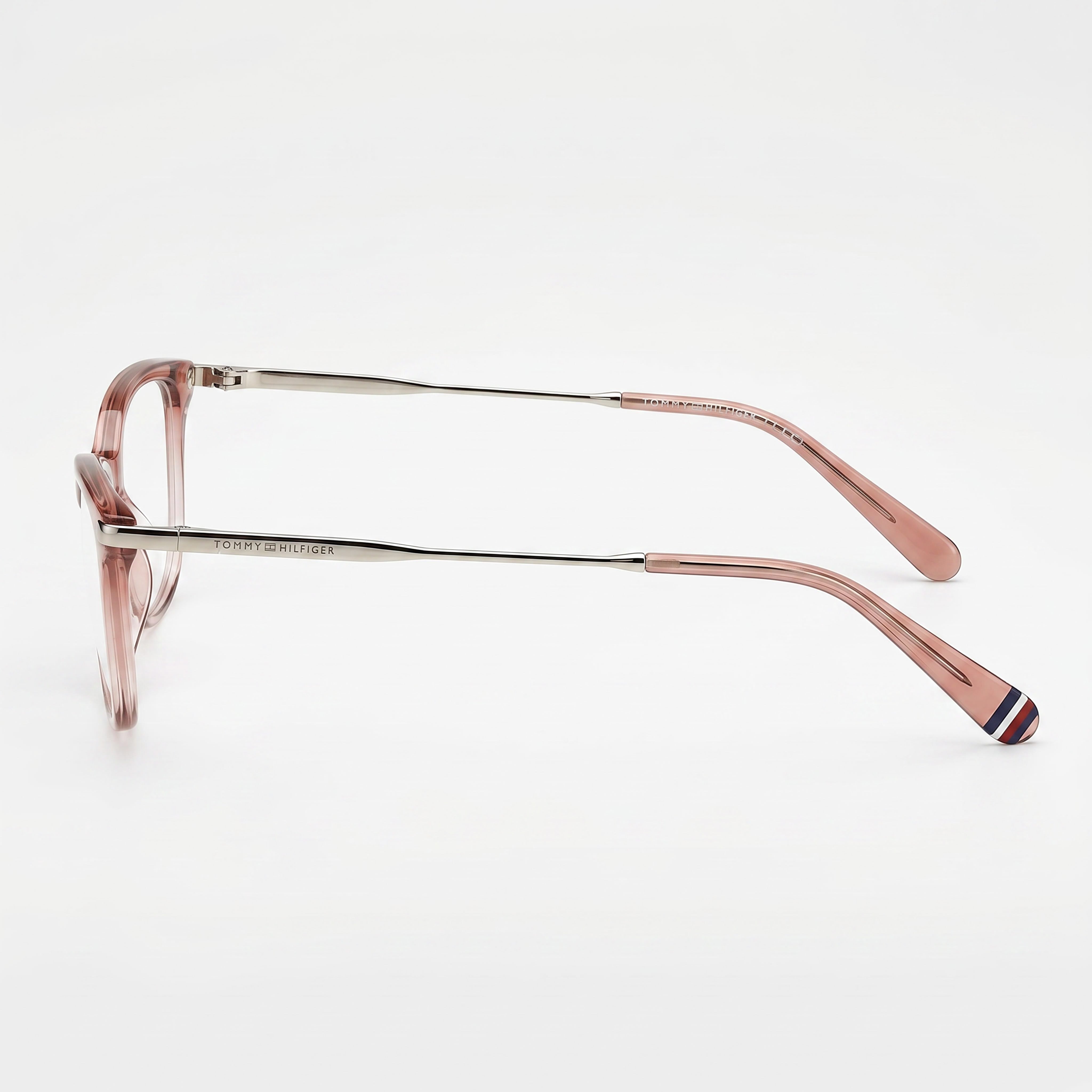 Tommy Hilfiger Adaptive Th 1961 Women's Cat Eye Pink Plastic Frame non- Polycarbonate Lenses 53mm, Photo 3